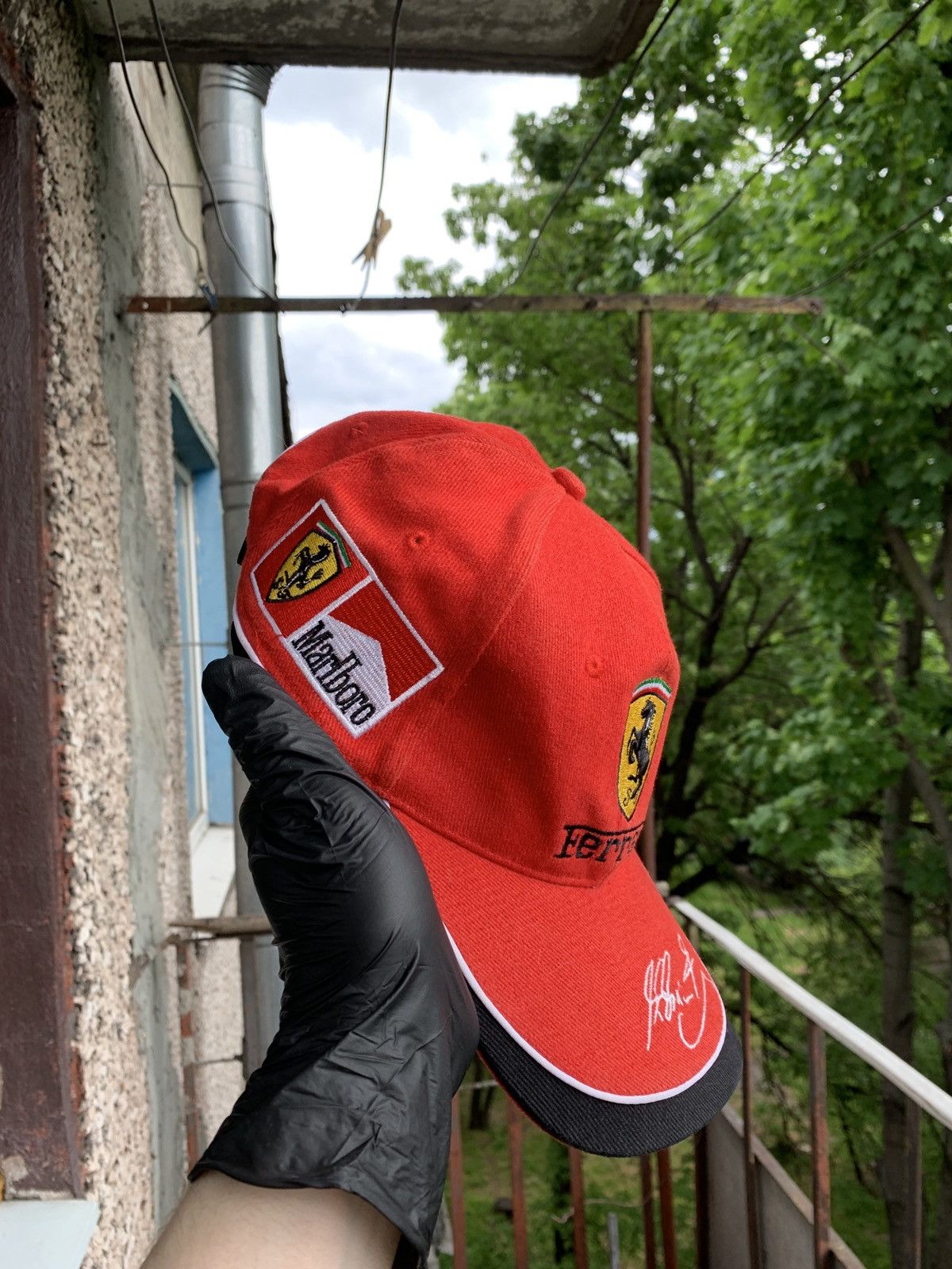 Ferrari Vintage Ferrari Michael Schumacher Formula 1 Red Cap Size ONE SIZE - 3 Thumbnail