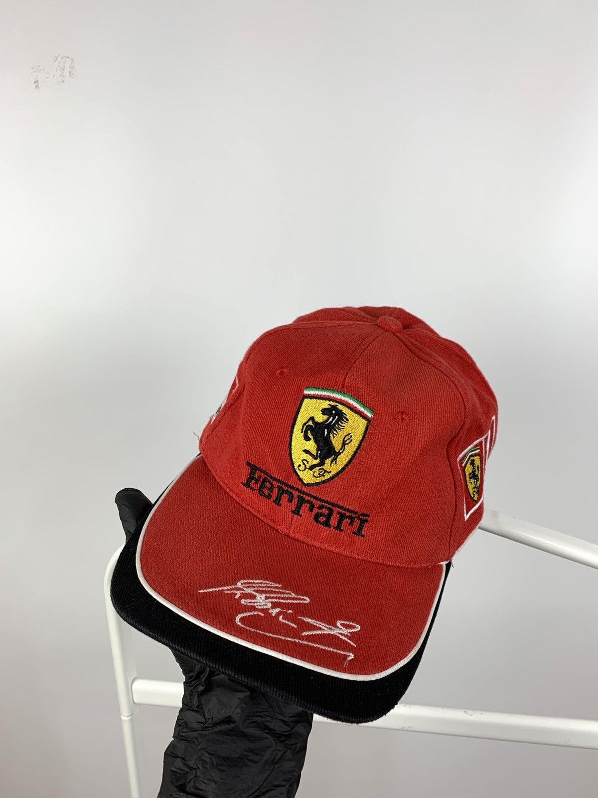 Ferrari Vintage Ferrari Michael Schumacher Formula 1 Red Cap Size ONE SIZE - 6 Thumbnail