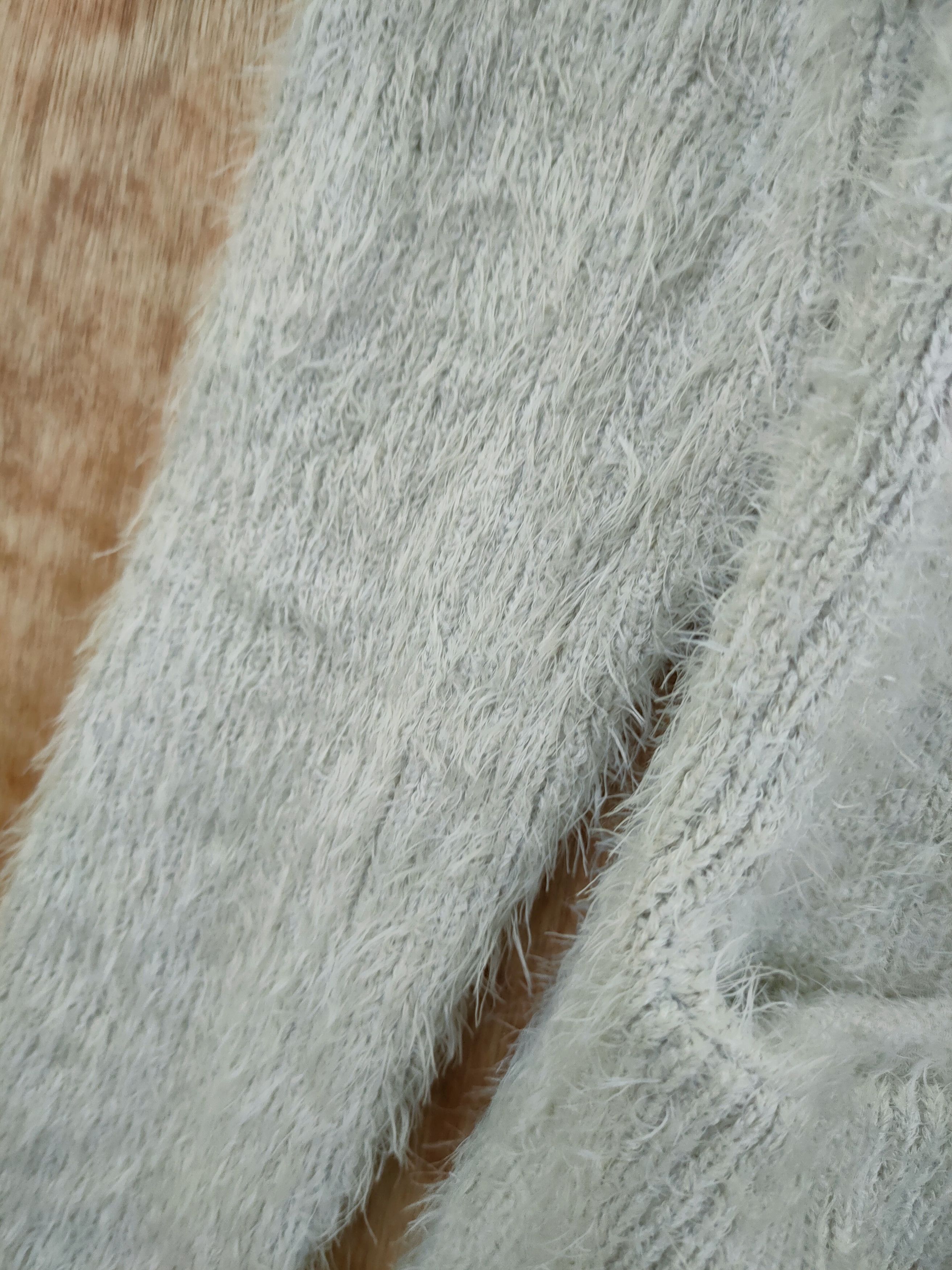 Japanese Brand DL Bou Jeloud mohair fur cardigan knitwear shaggy #46-447 Size US M / EU 48-50 / 2 - 5 Thumbnail