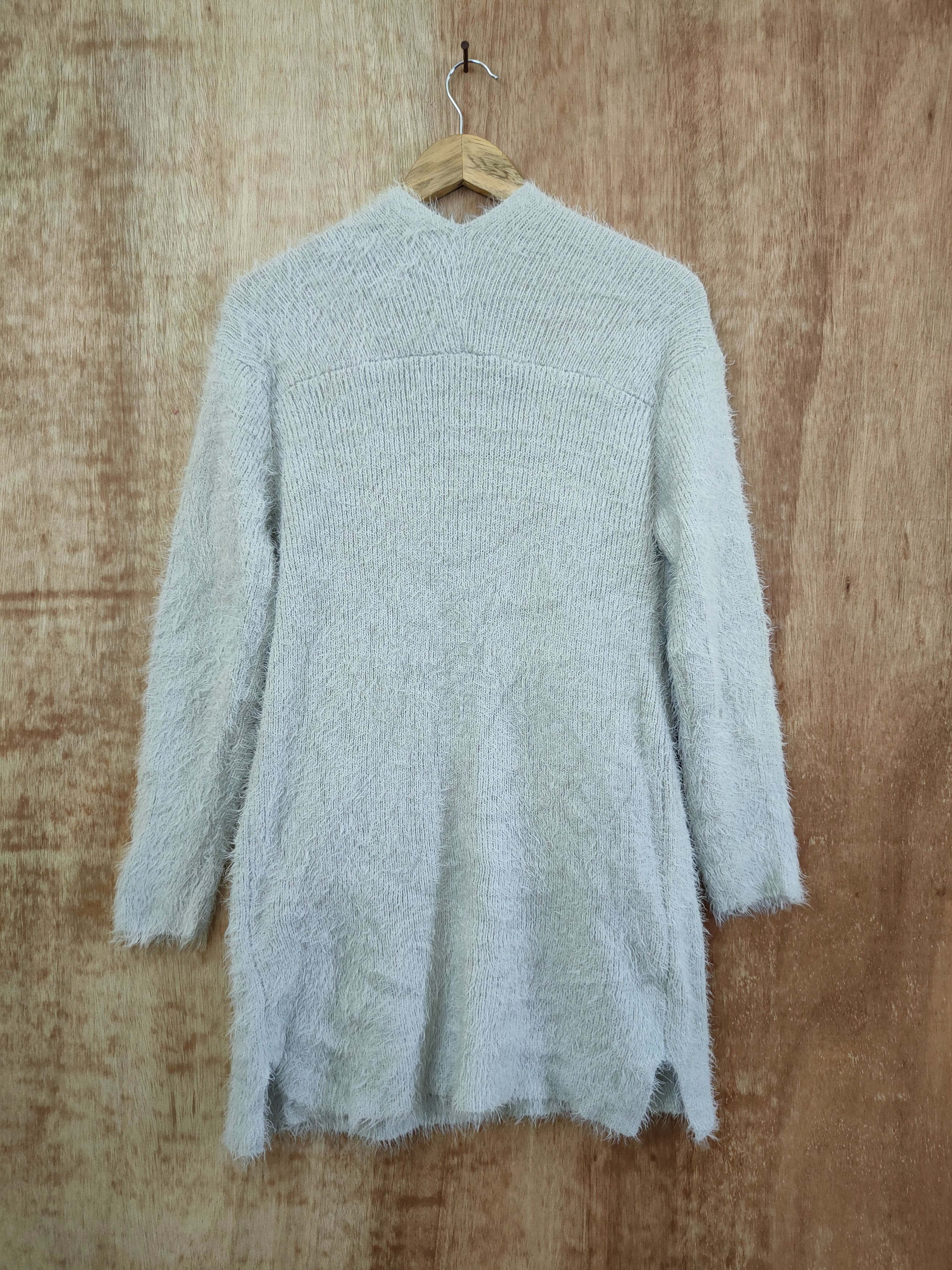 Japanese Brand DL Bou Jeloud mohair fur cardigan knitwear shaggy #46-447 Size US M / EU 48-50 / 2 - 8 Thumbnail