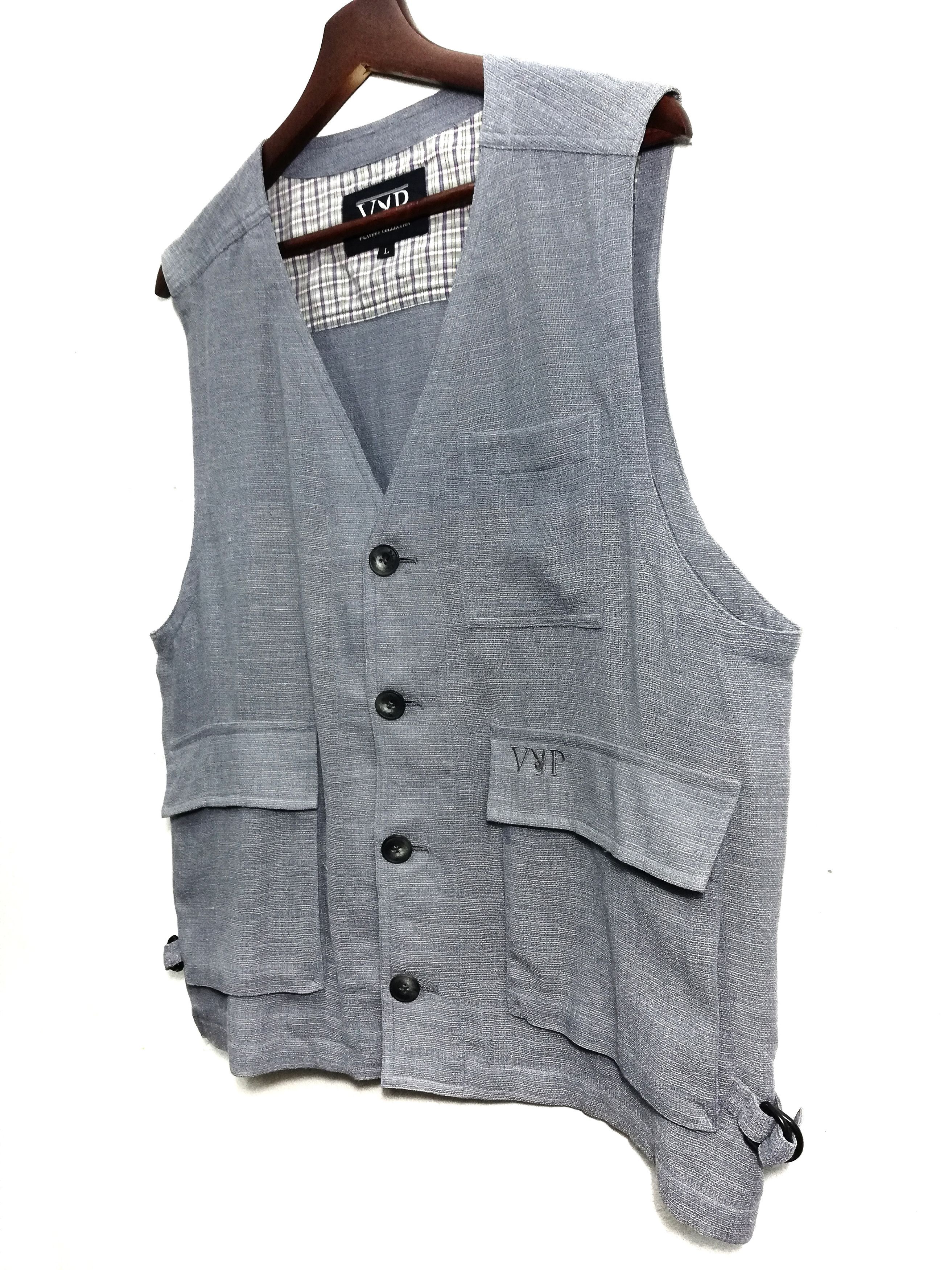 Playboy 🔥GRAIL VIP Playboy Collection Polyester / Hemp Vest Jacket Size US L / EU 52-54 / 3 - 3 Thumbnail