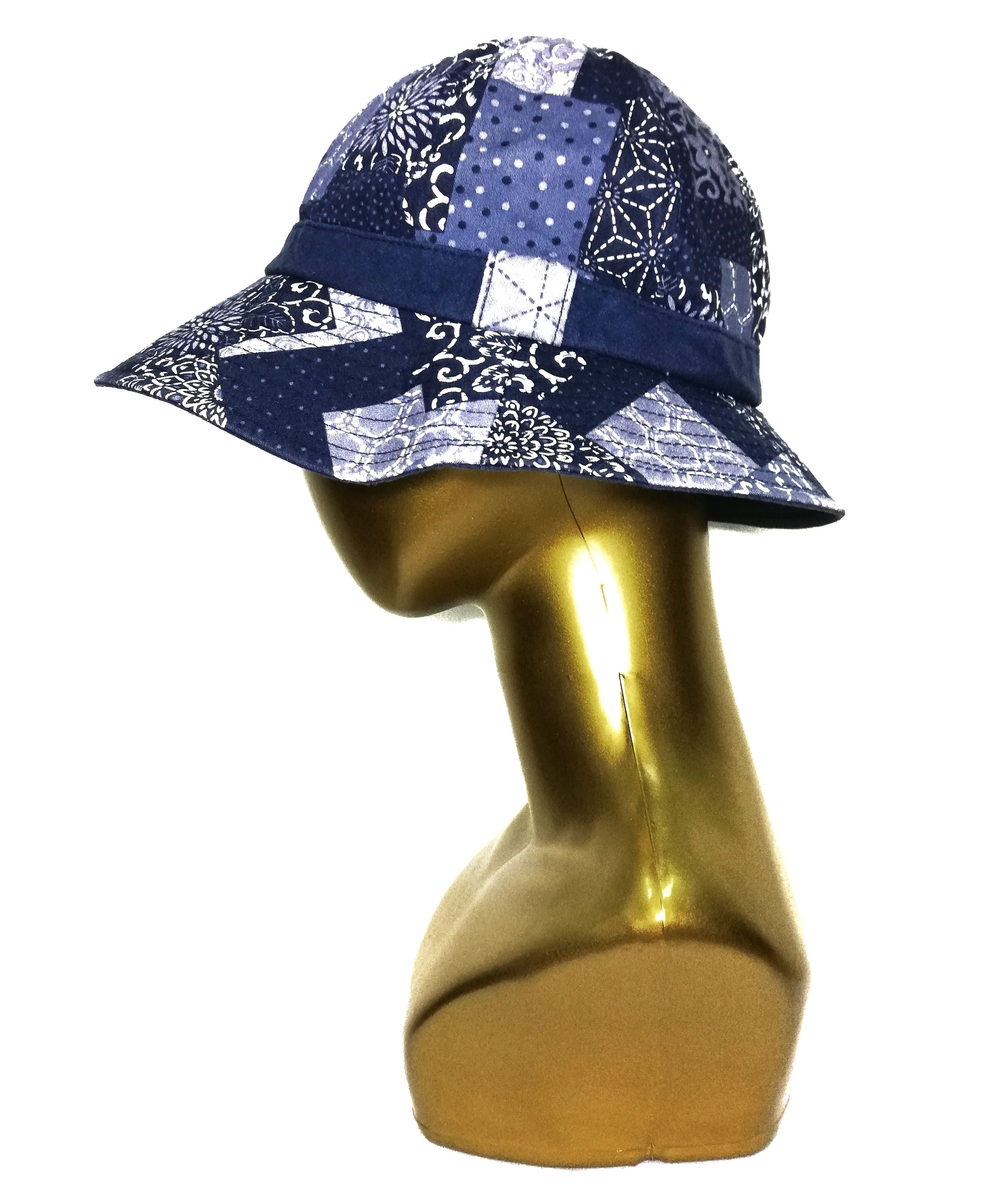 Art Comes First × Indigo × Japanese Brand 🔥DOPE! Design Iconic Style Visvim Kofu ICT Dome Bucket Hat Size ONE SIZE - 4 Thumbnail