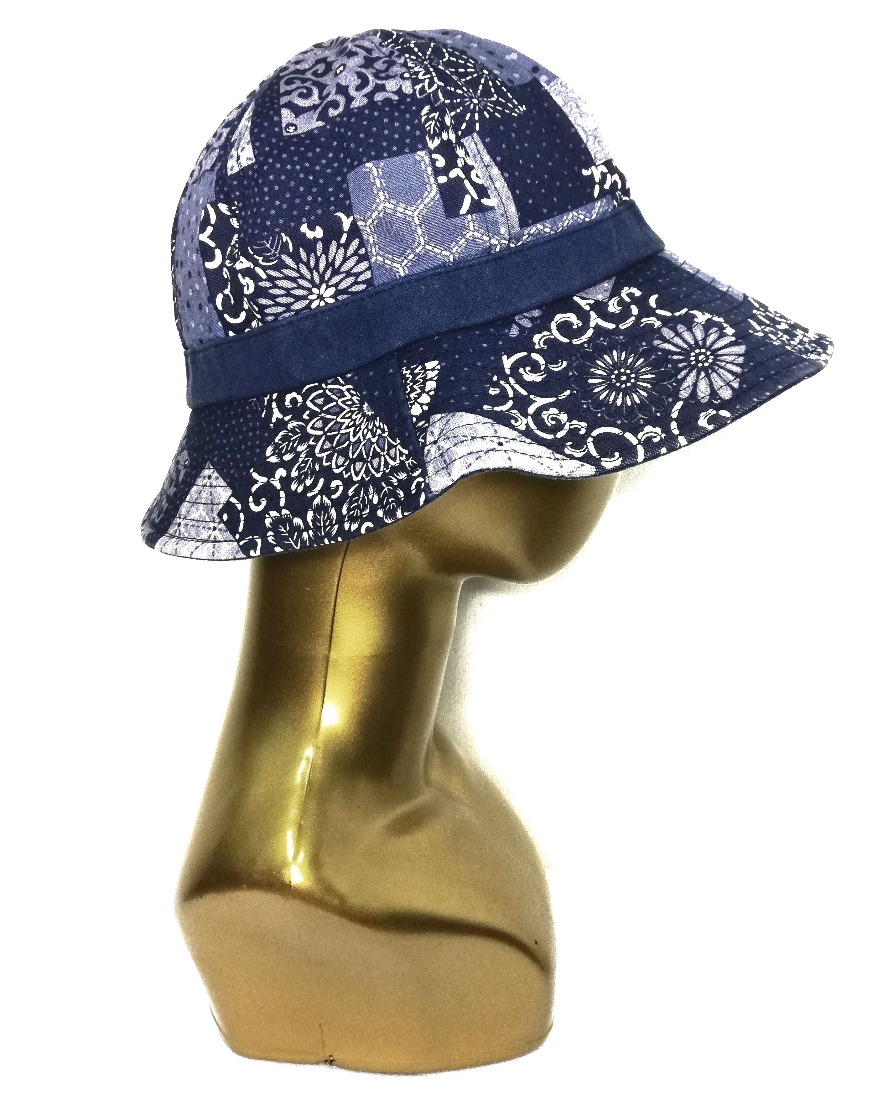 Art Comes First × Indigo × Japanese Brand 🔥DOPE! Design Iconic Style Visvim Kofu ICT Dome Bucket Hat Size ONE SIZE - 9 Thumbnail
