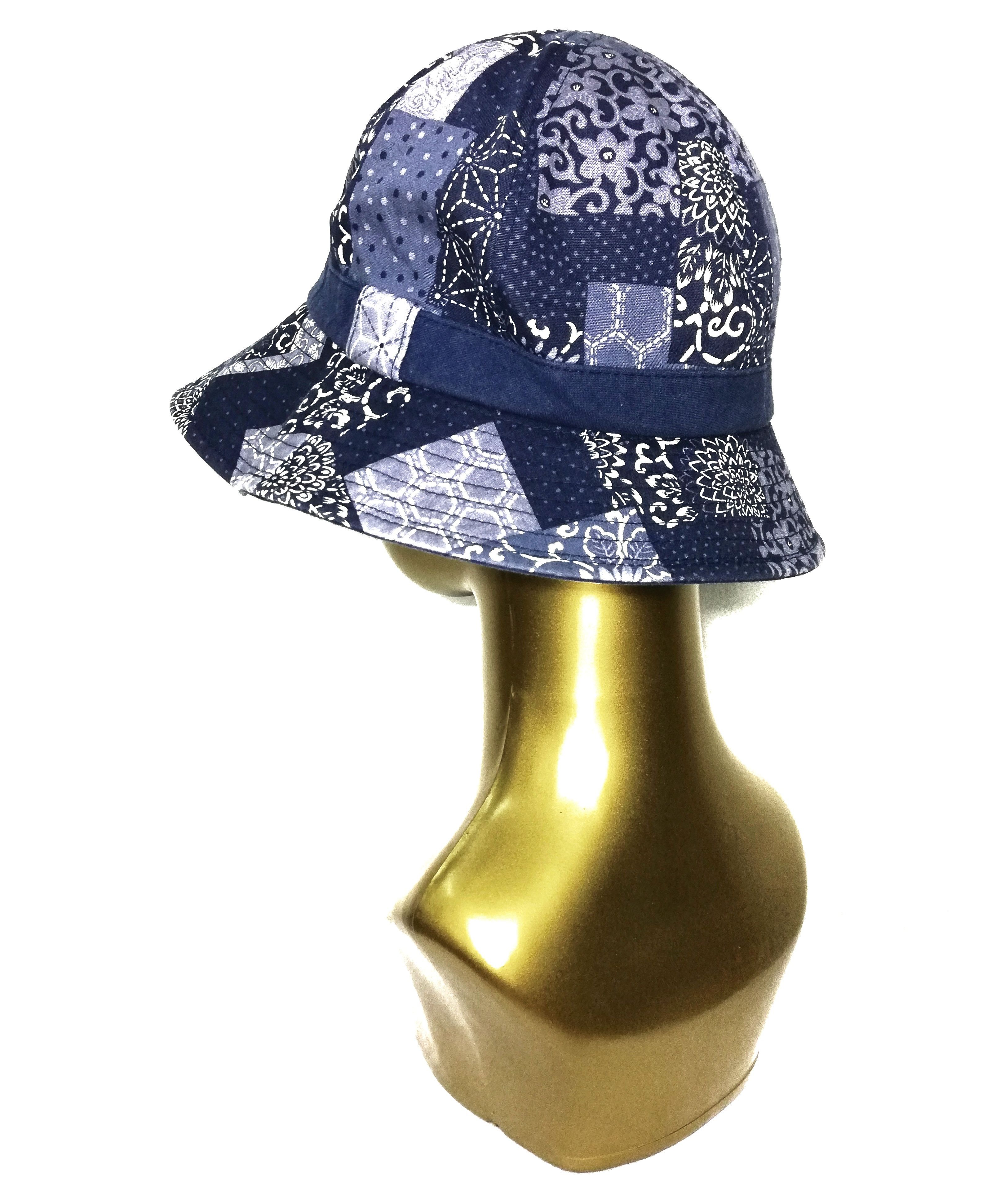 Art Comes First × Indigo × Japanese Brand 🔥DOPE! Design Iconic Style Visvim Kofu ICT Dome Bucket Hat Size ONE SIZE - 5 Thumbnail