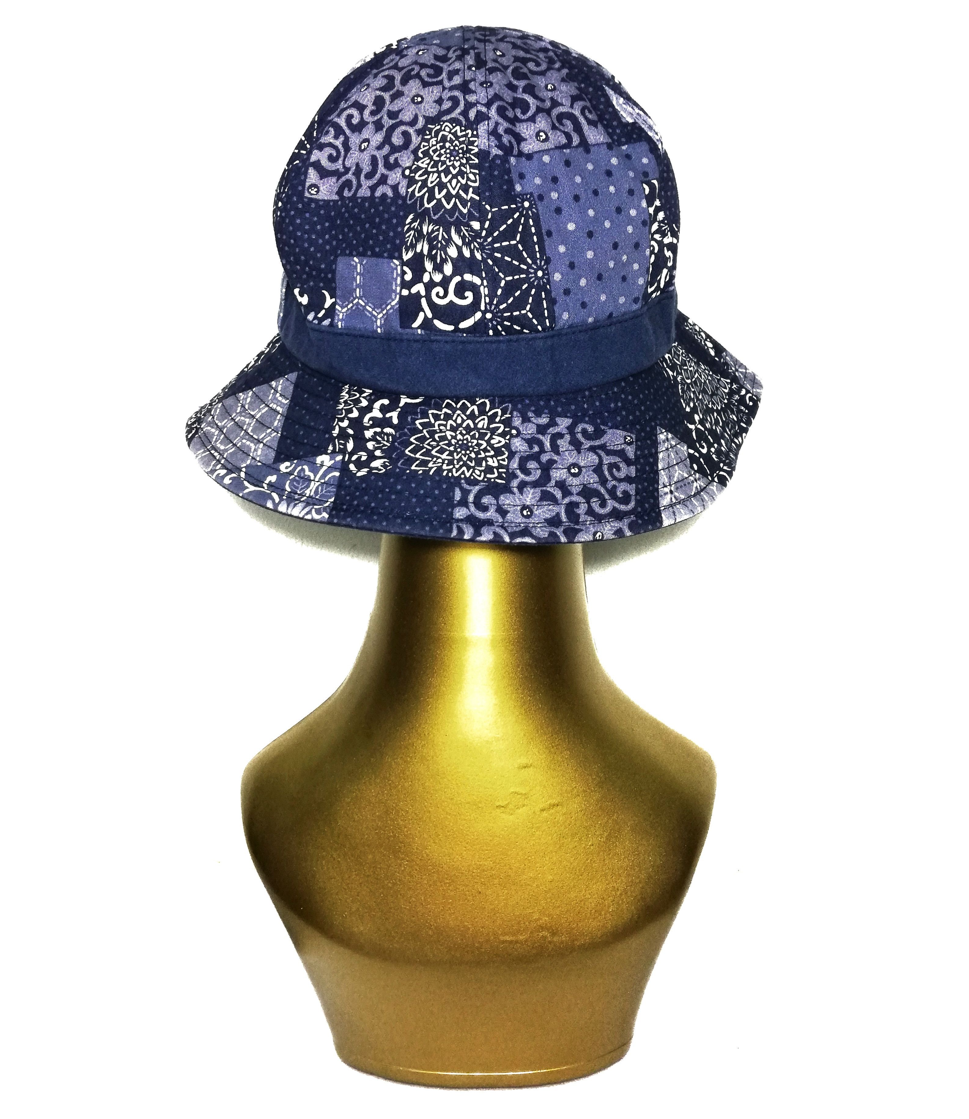 Art Comes First × Indigo × Japanese Brand 🔥DOPE! Design Iconic Style Visvim Kofu ICT Dome Bucket Hat Size ONE SIZE - 6 Thumbnail