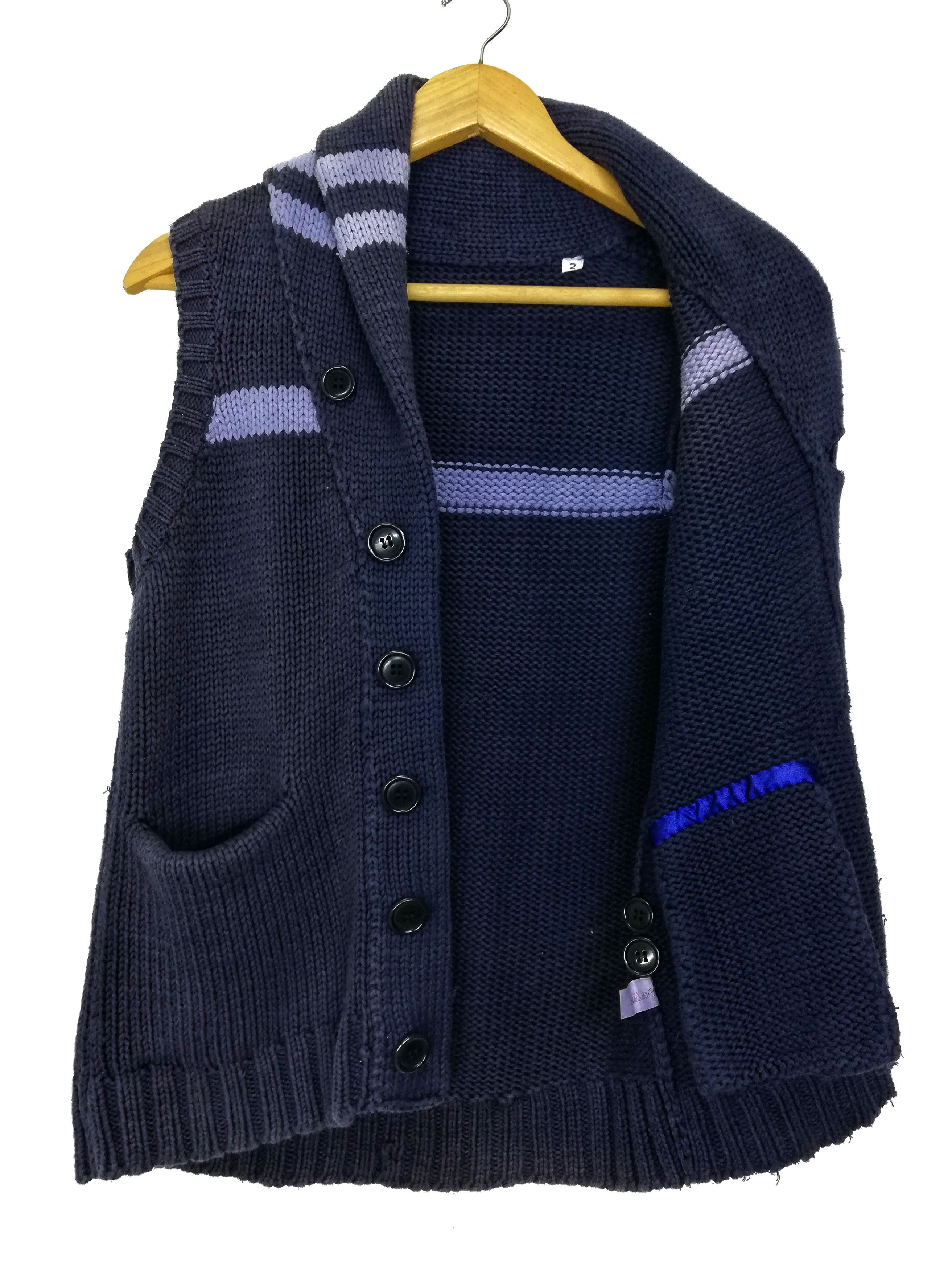 Blue Blue Japan × Japanese Brand 🔥Blue Blue Japan Knit Button Up Best Jacket Cotton🔥 Size US S / EU 44-46 / 1 - 7 Thumbnail