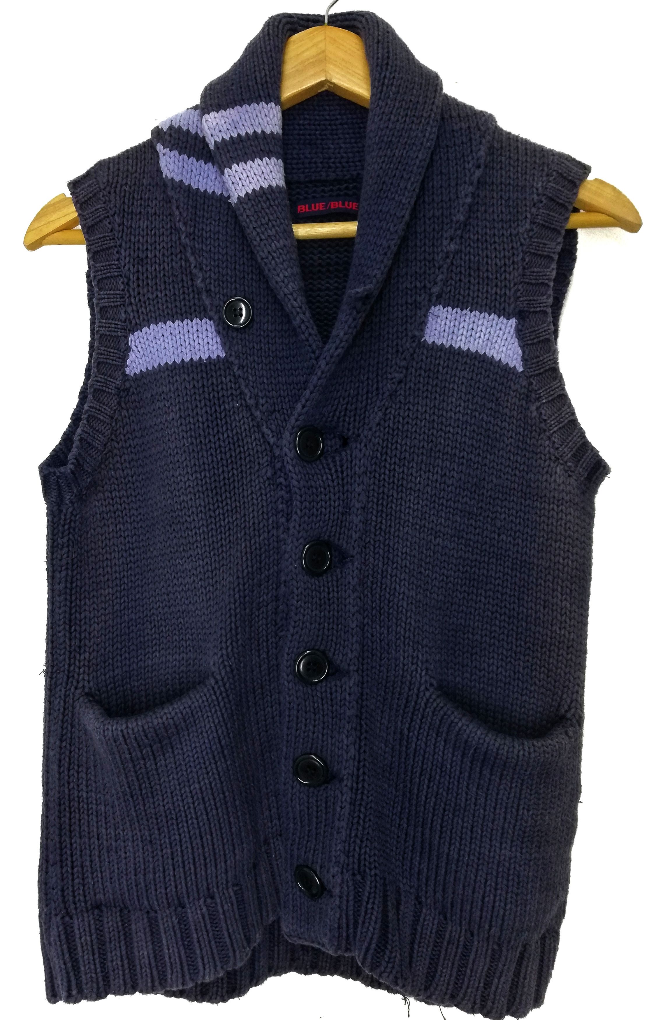 Blue Blue Japan × Japanese Brand 🔥Blue Blue Japan Knit Button Up Best Jacket Cotton🔥 Size US S / EU 44-46 / 1 - 1 Thumbnail