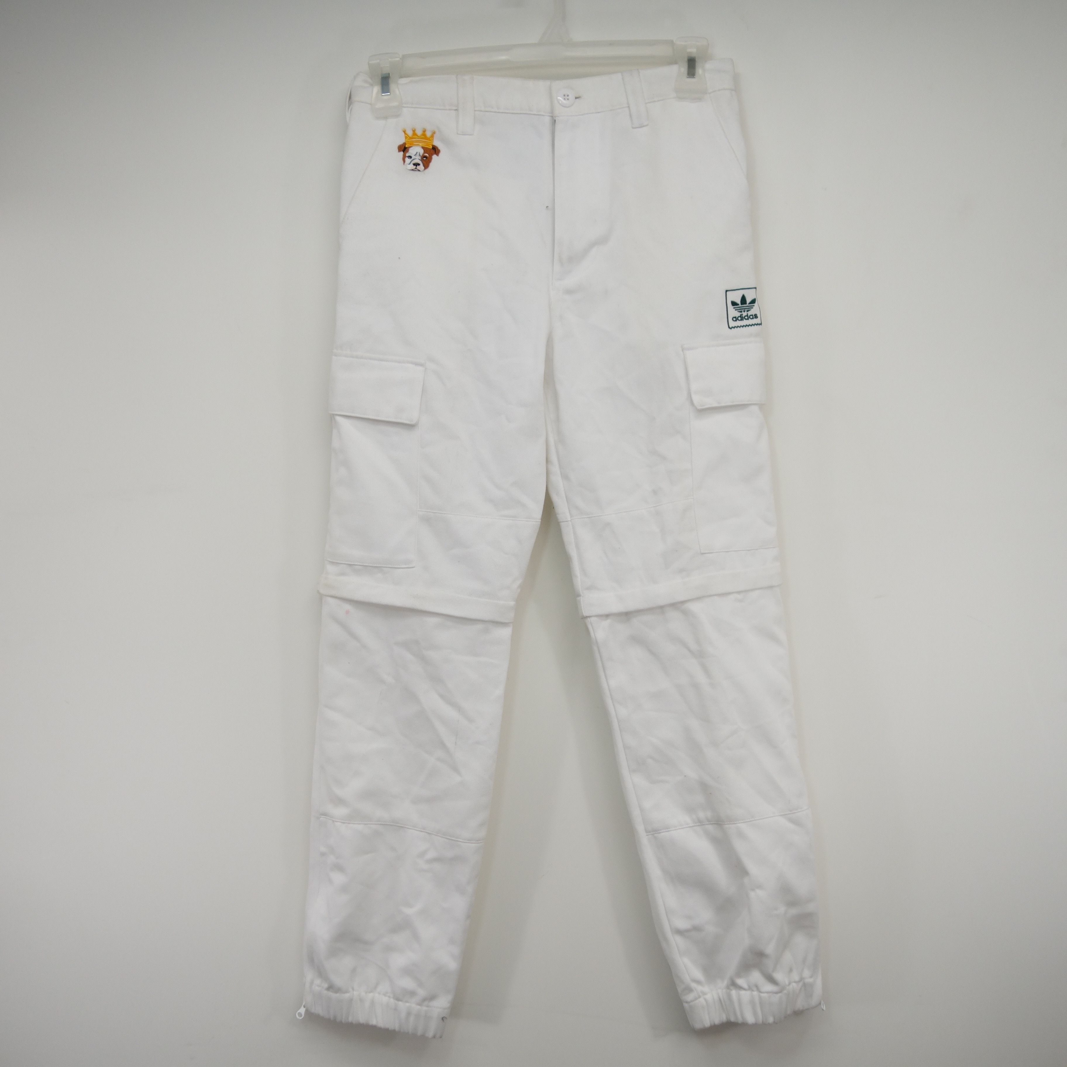 Adidas × Vintage Tyshawn Jones White Cargo Skate Streetwear Pants 28 x 32 Size US 28 / EU 44 - 6 Thumbnail