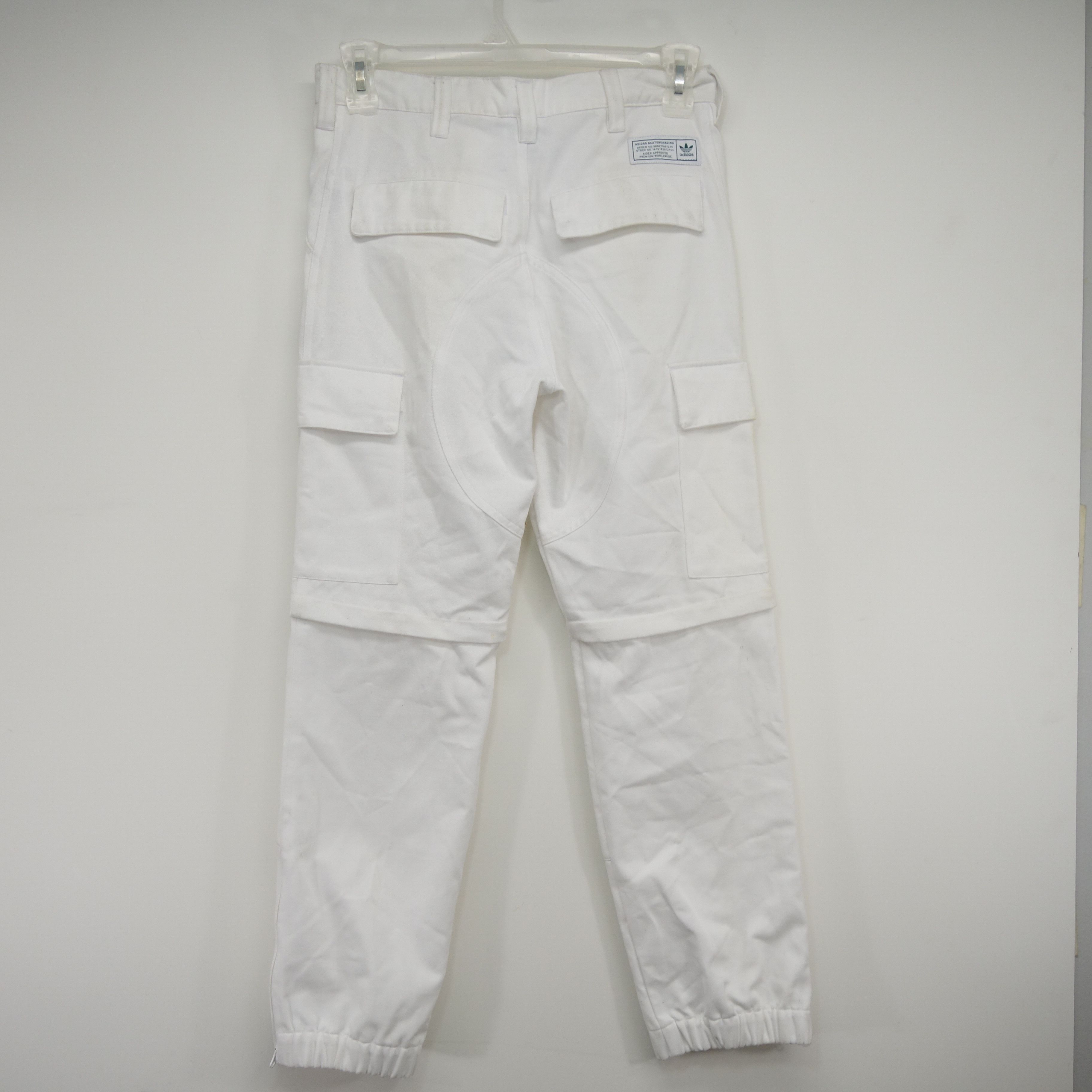 Adidas × Vintage Tyshawn Jones White Cargo Skate Streetwear Pants 28 x 32 Size US 28 / EU 44 - 1 Thumbnail