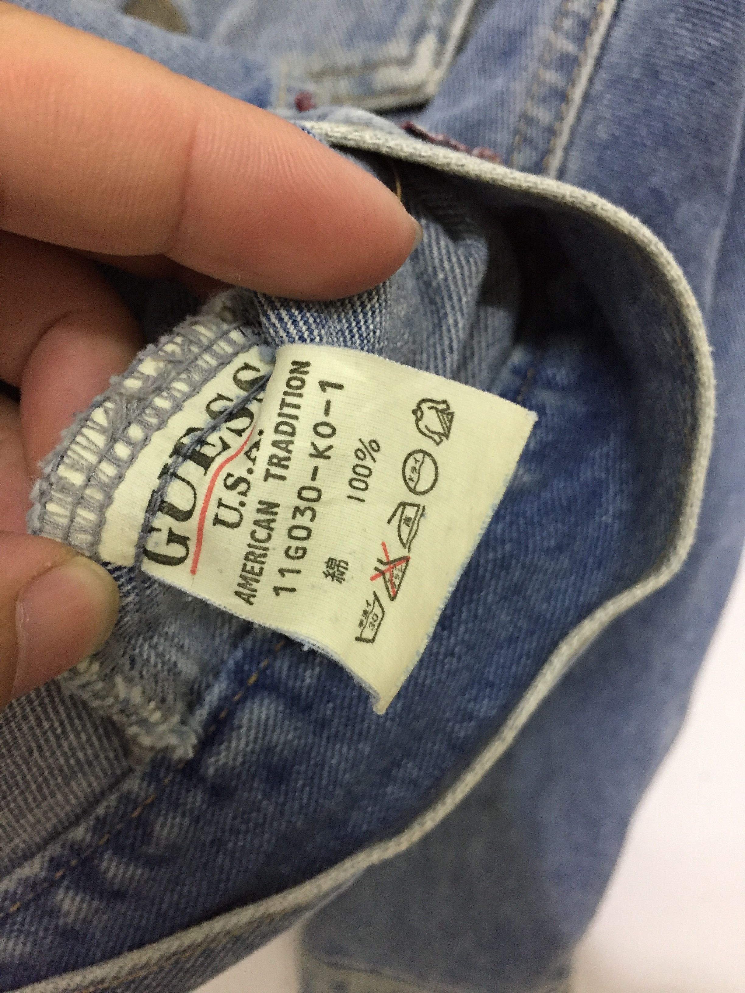 Guess 90's GUESS denim crop trucker jacket Size M / US 6-8 / IT 42-44 - 10 Thumbnail