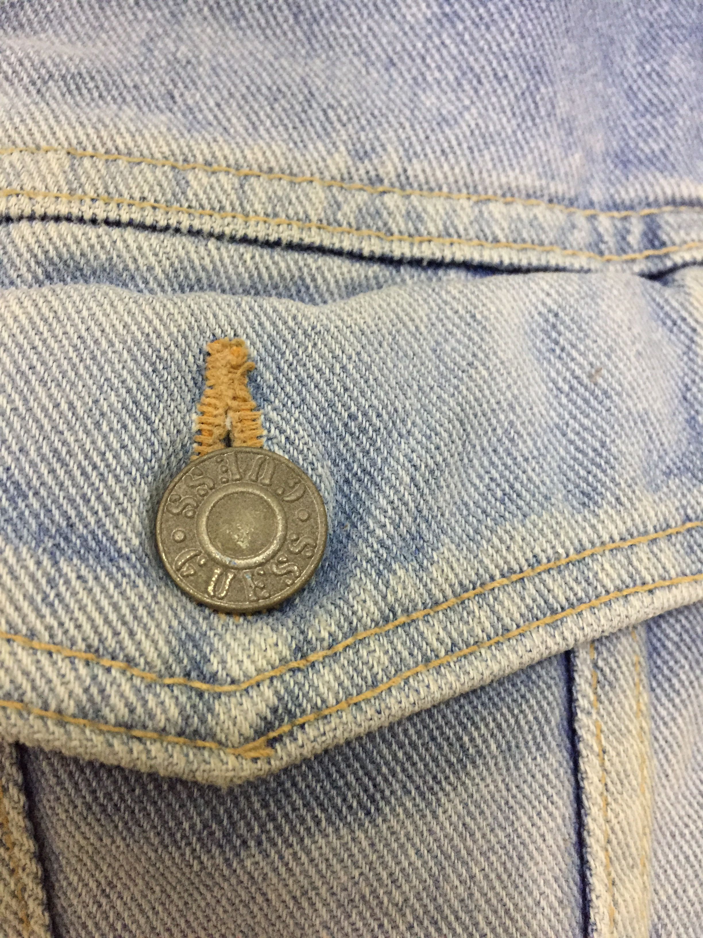 Guess 90's GUESS denim crop trucker jacket Size M / US 6-8 / IT 42-44 - 6 Thumbnail