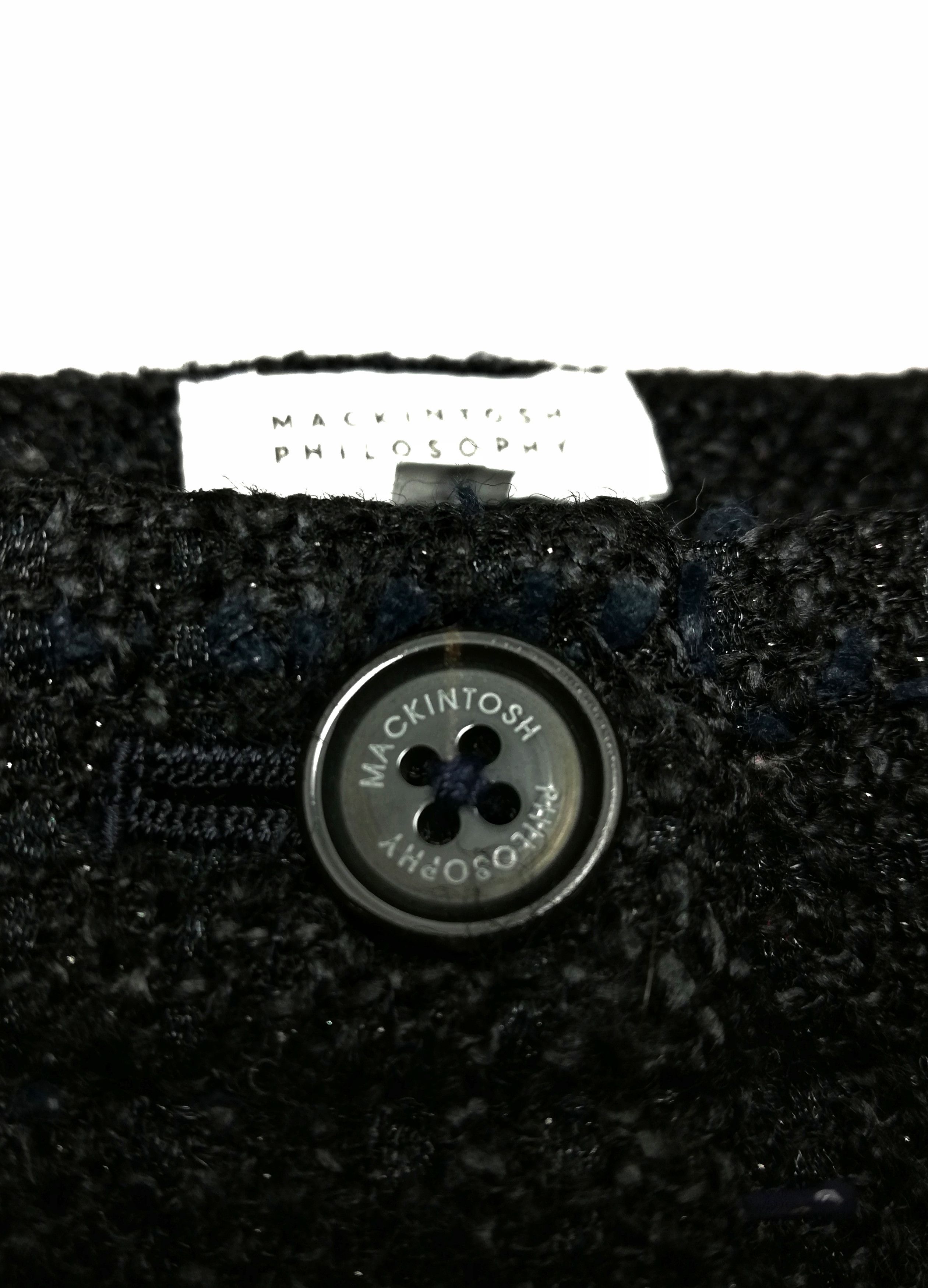 Designer × Mackintosh 🔥Mackintosh Philosophy Black Wool Casual Short Pants🔥 Size US 30 / EU 46 - 5 Thumbnail