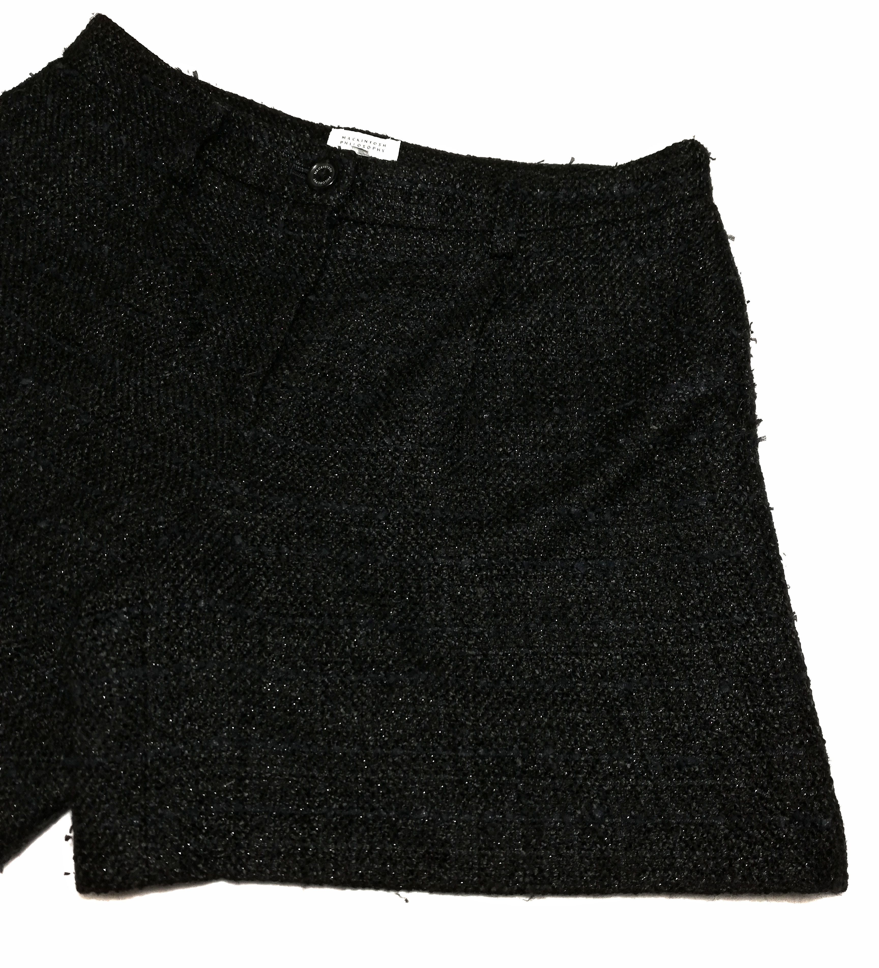 Designer × Mackintosh 🔥Mackintosh Philosophy Black Wool Casual Short Pants🔥 Size US 30 / EU 46 - 4 Thumbnail