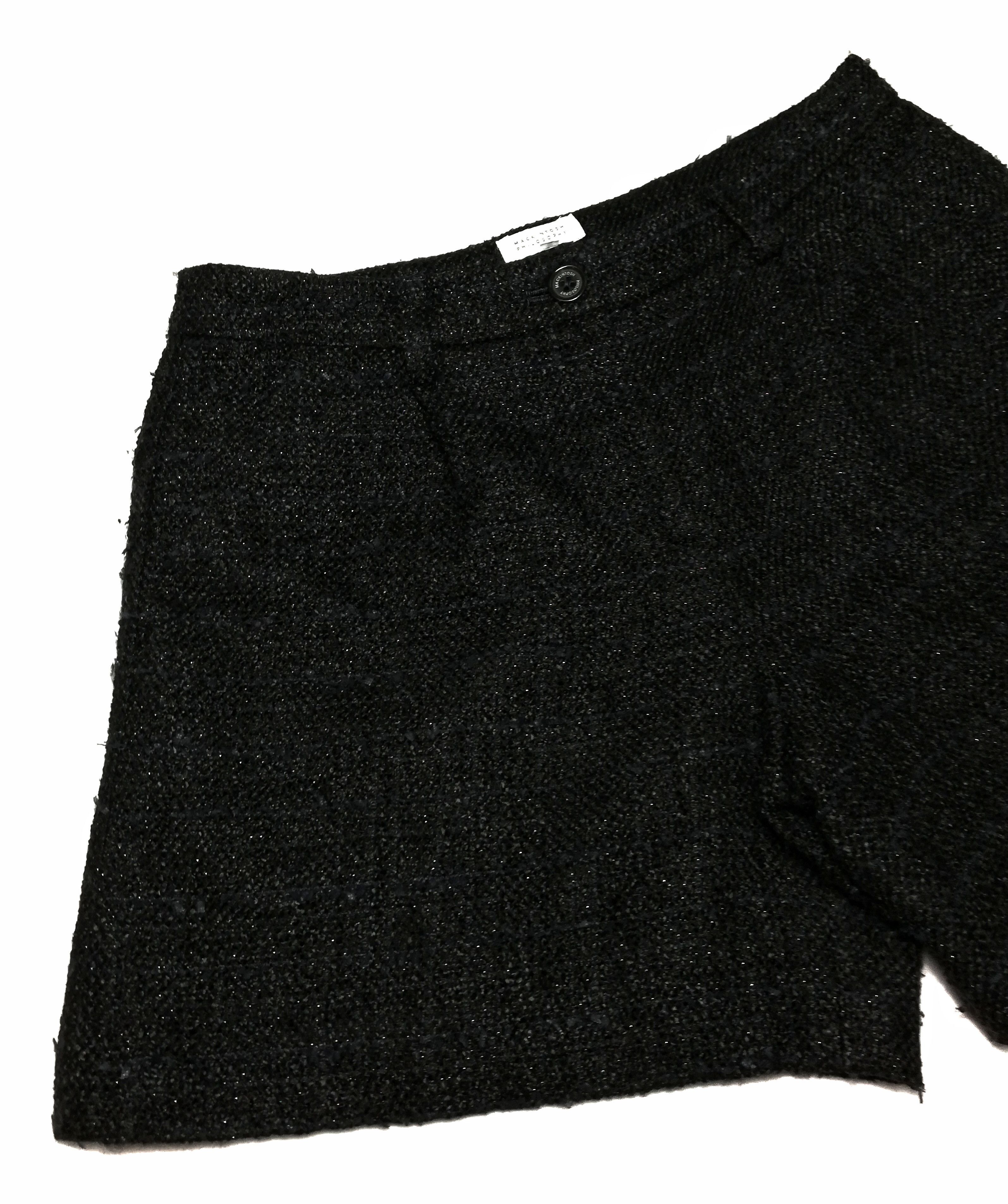 Designer × Mackintosh 🔥Mackintosh Philosophy Black Wool Casual Short Pants🔥 Size US 30 / EU 46 - 3 Thumbnail