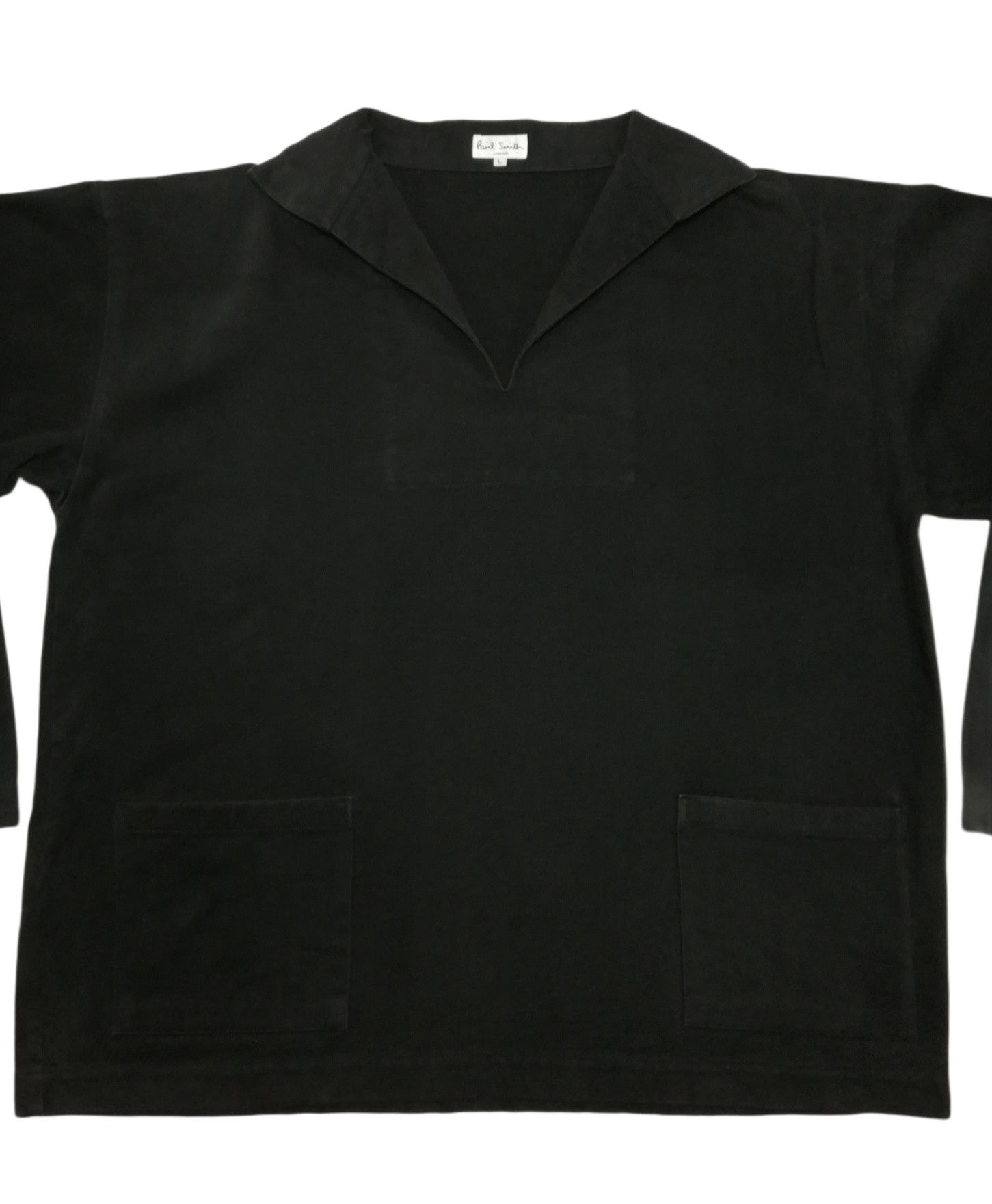 Paul Smith 🔥Fishermans Smock Pullover Navy Design Draw String🔥 Size US L / EU 52-54 / 3 - 2 Thumbnail