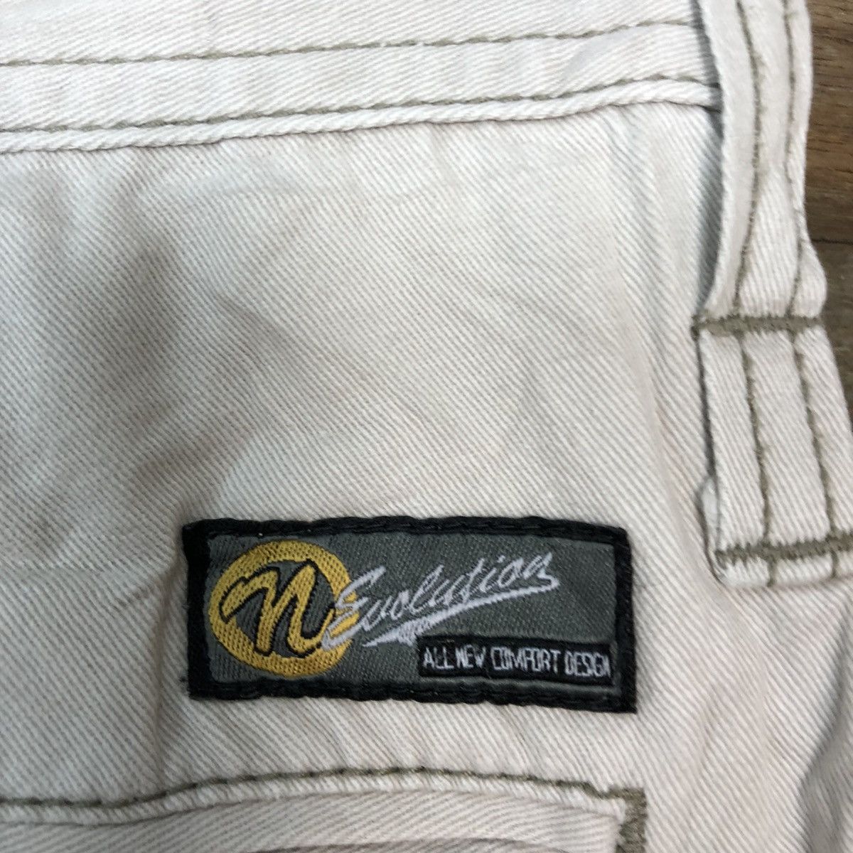 Japanese Brand D Evolution Cream dirty Tactical Cargo Pants #c967 Size US 26 / EU 42 - 11 Thumbnail