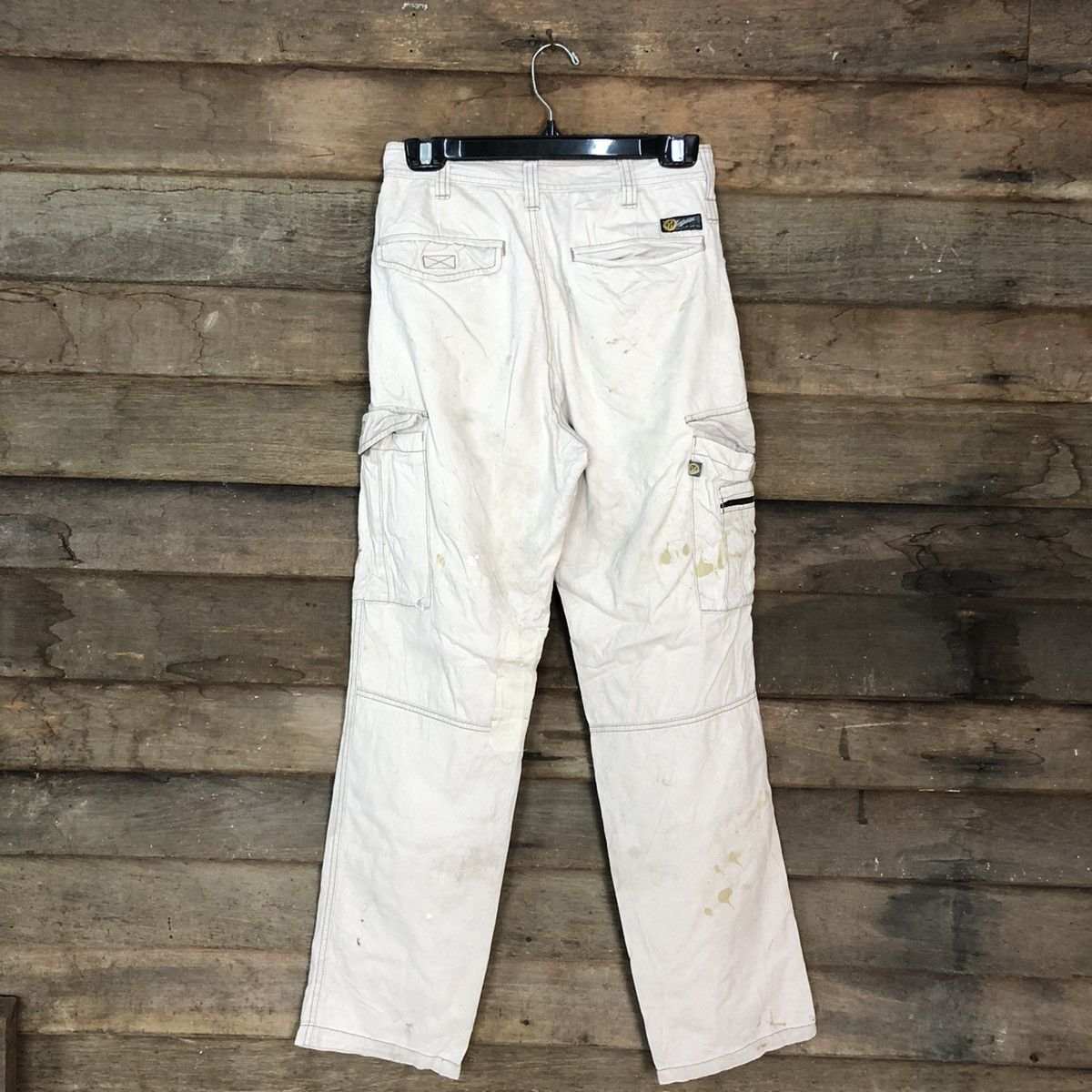 Japanese Brand D Evolution Cream dirty Tactical Cargo Pants #c967 Size US 26 / EU 42 - 8 Thumbnail