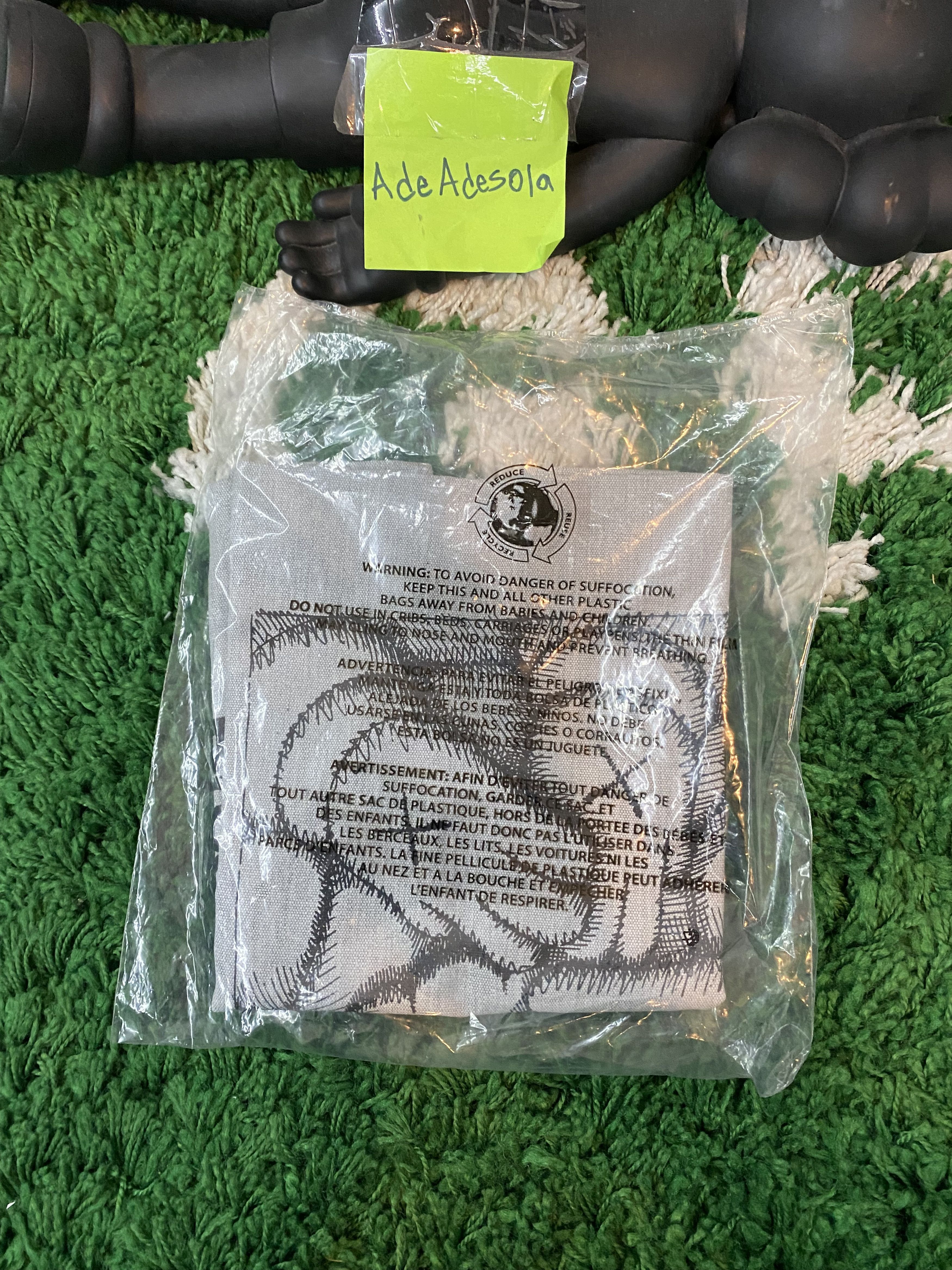Kaws Tote (Grey) Size ONE SIZE - 4 Thumbnail