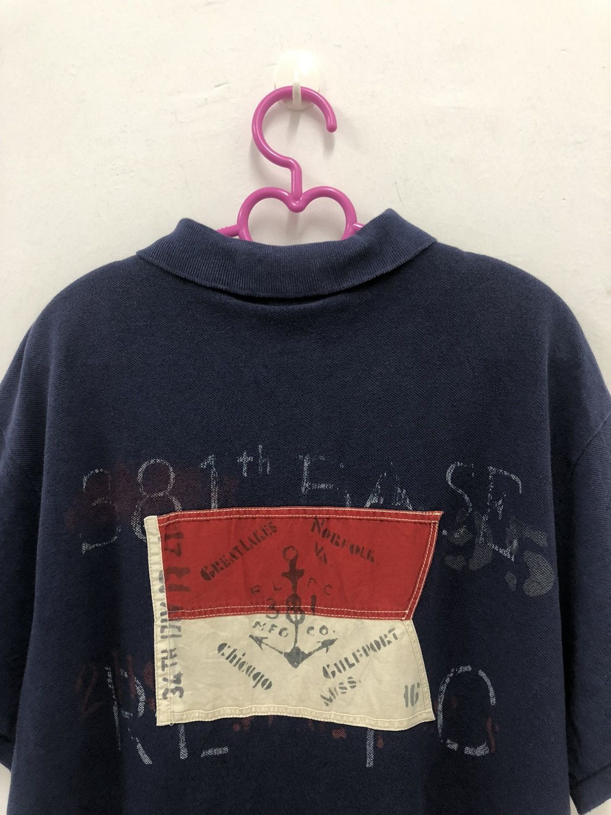 Polo Ralph Lauren Rare Vintage POLO RALPH LAUREN RL Naval Res Polo Shirt Size US L / EU 52-54 / 3 - 2 Thumbnail