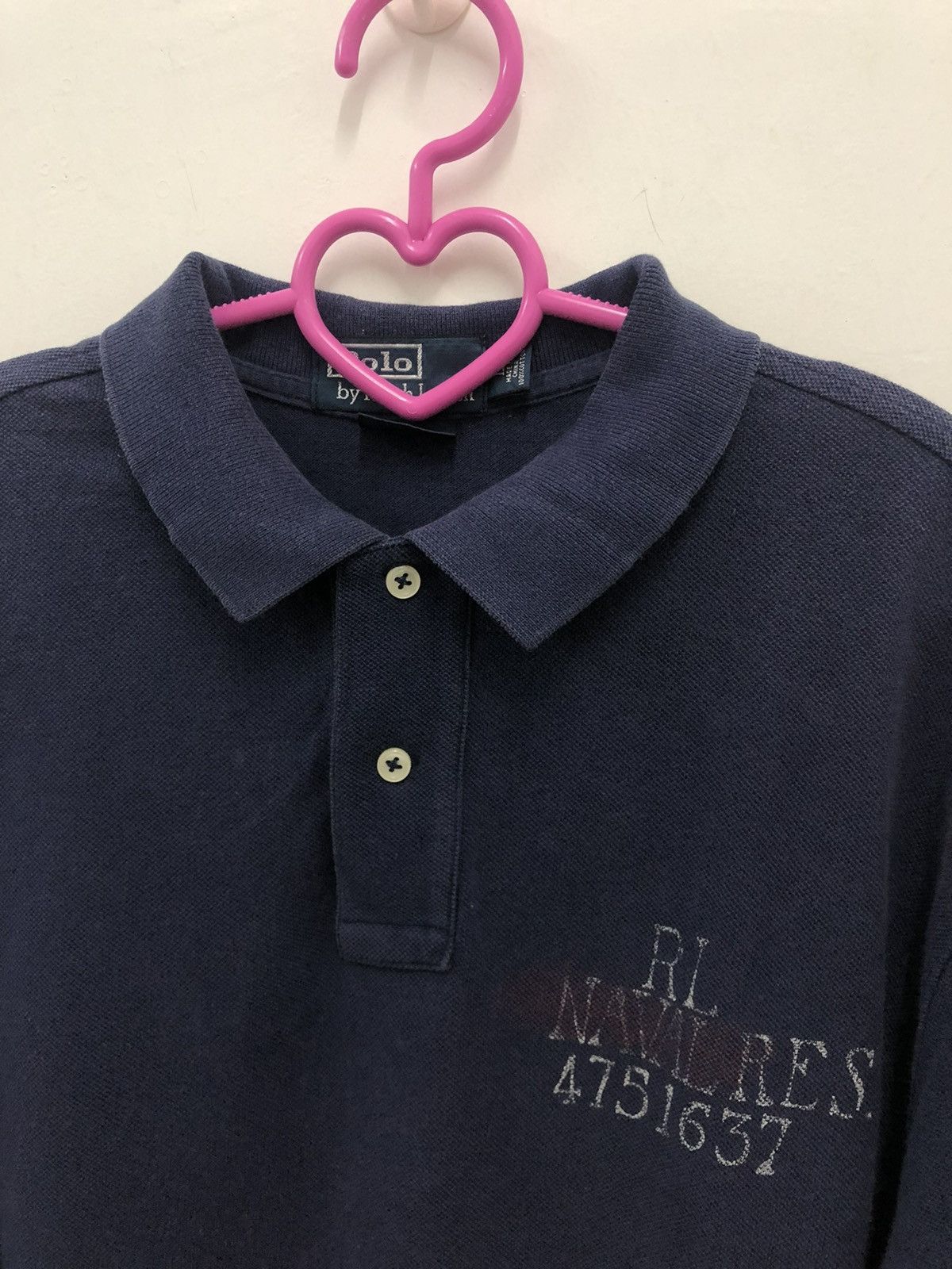 Polo Ralph Lauren Rare Vintage POLO RALPH LAUREN RL Naval Res Polo Shirt Size US L / EU 52-54 / 3 - 4 Thumbnail