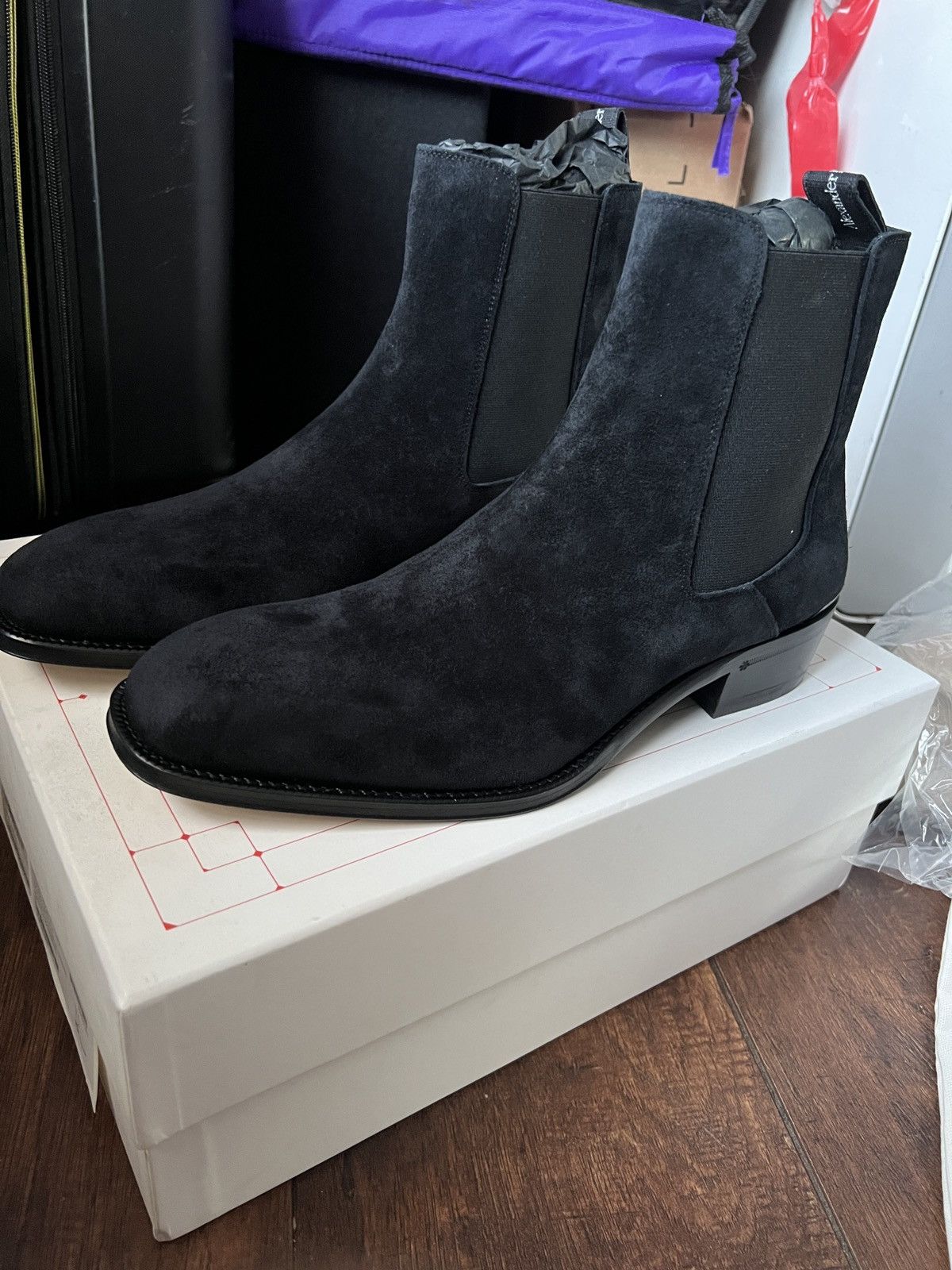 Alexander McQueen ALEXANDER MCQUEEN Black MICM Chelsea Boots Size US 10 / EU 43 - 5 Thumbnail
