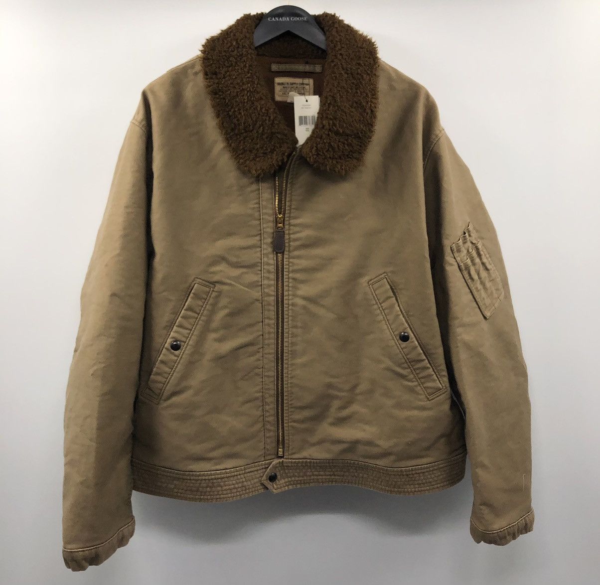 image of Ralph Laurent Rrl Clayworth New Olive Green Jacket 2Xl in Brown, Men's