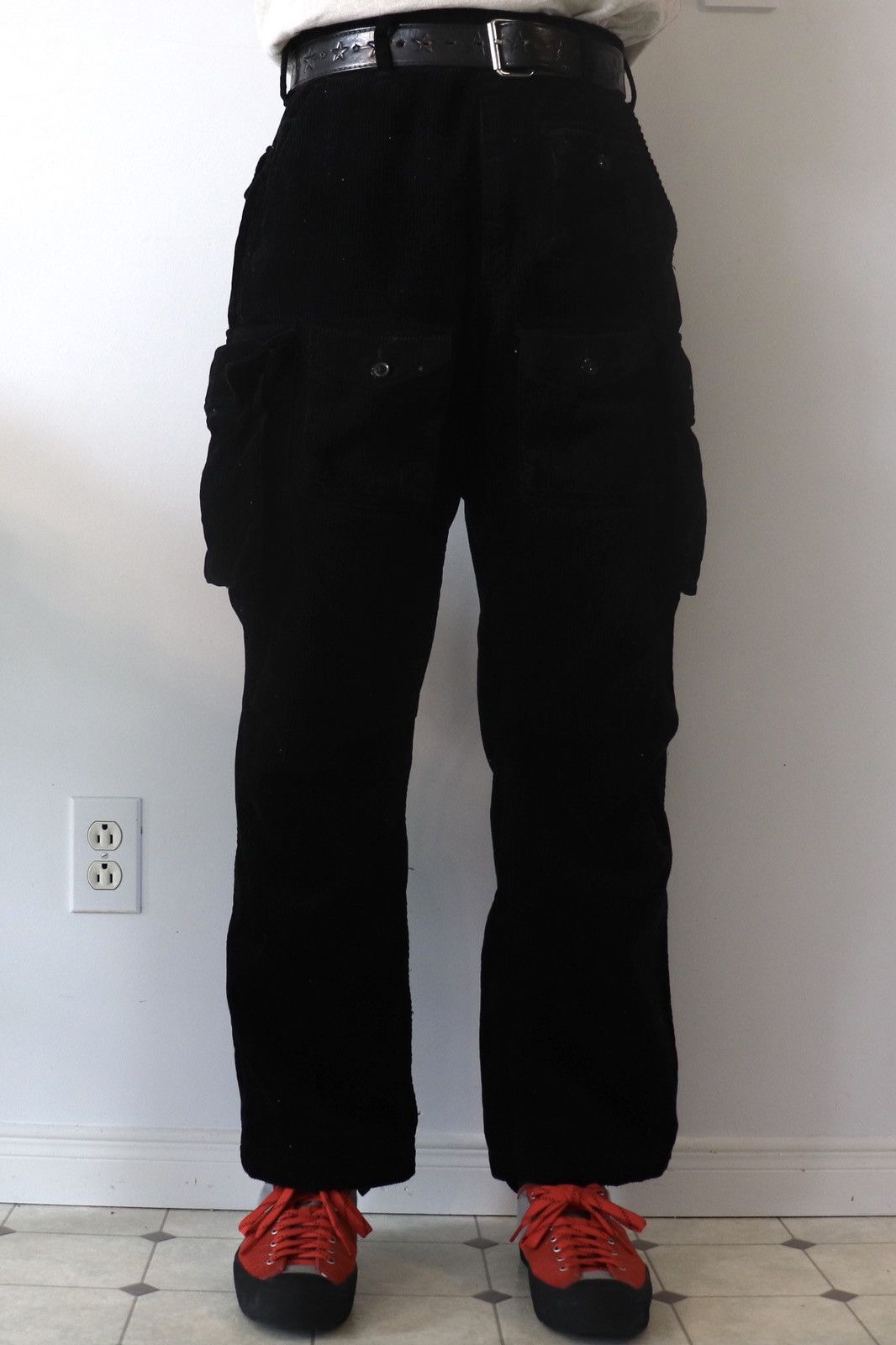 image of Engineered Garments Fa Pant Fw20 Black 8W Corduroy, Men's (Size 30)