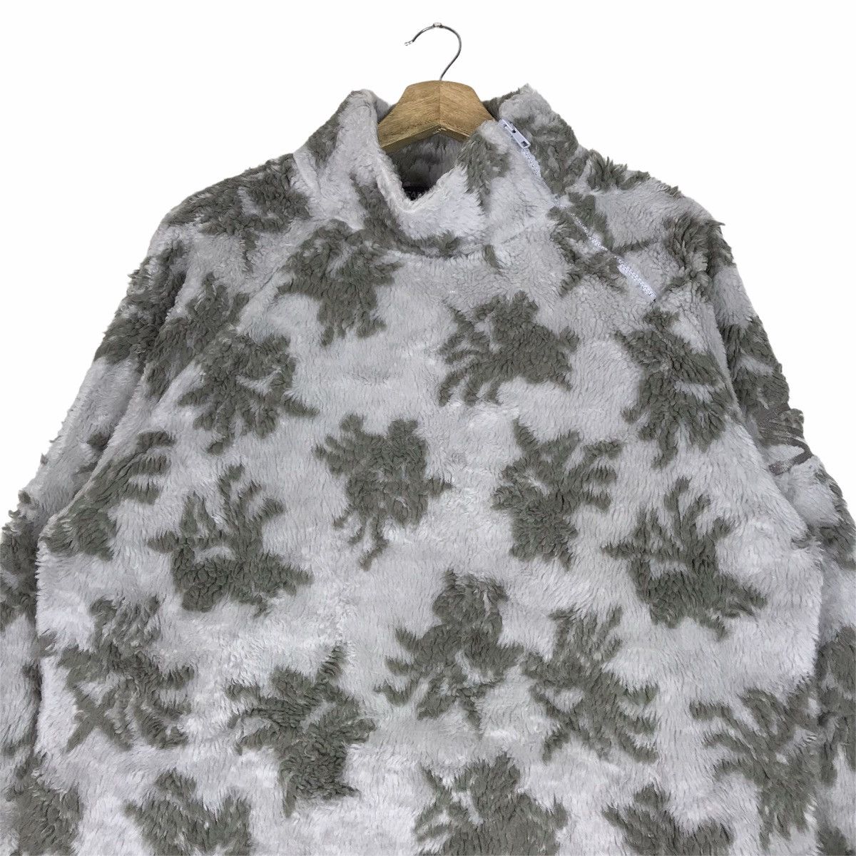 Salomon Vintage 90s SALOMON All Over Print Turtle Neck Fleece Size M / US 6-8 / IT 42-44 - 2 Thumbnail
