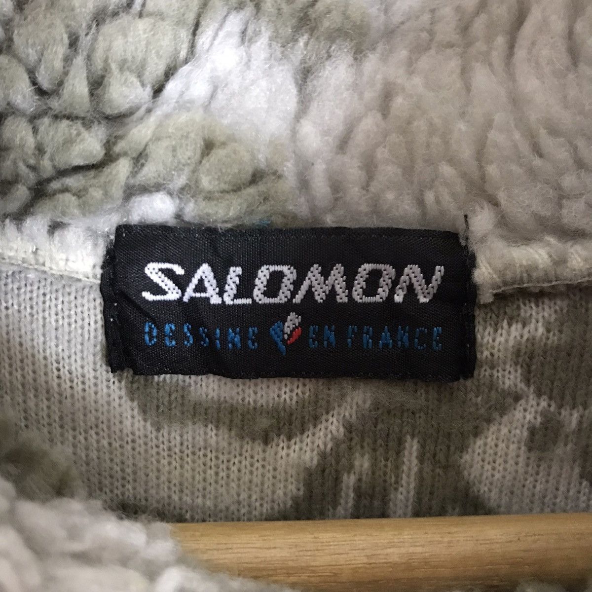 Salomon Vintage 90s SALOMON All Over Print Turtle Neck Fleece Size M / US 6-8 / IT 42-44 - 7 Thumbnail