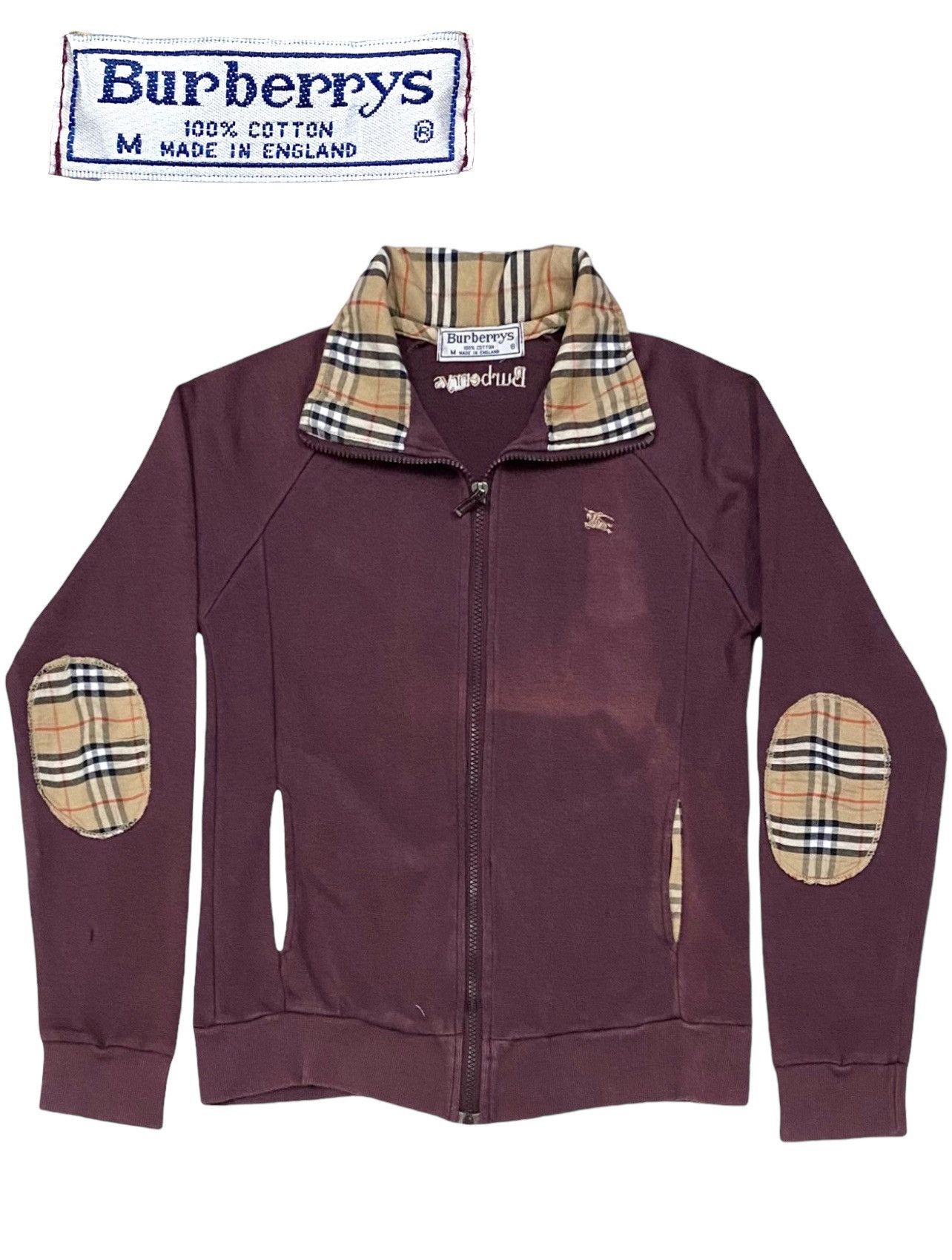 Burberry × Burberry Prorsum VTG BURBERRY’S NOVACHECK EMBROIDERY SPELLOUT FADED ENGLAND Size S / US 4 / IT 40 - 1 Thumbnail
