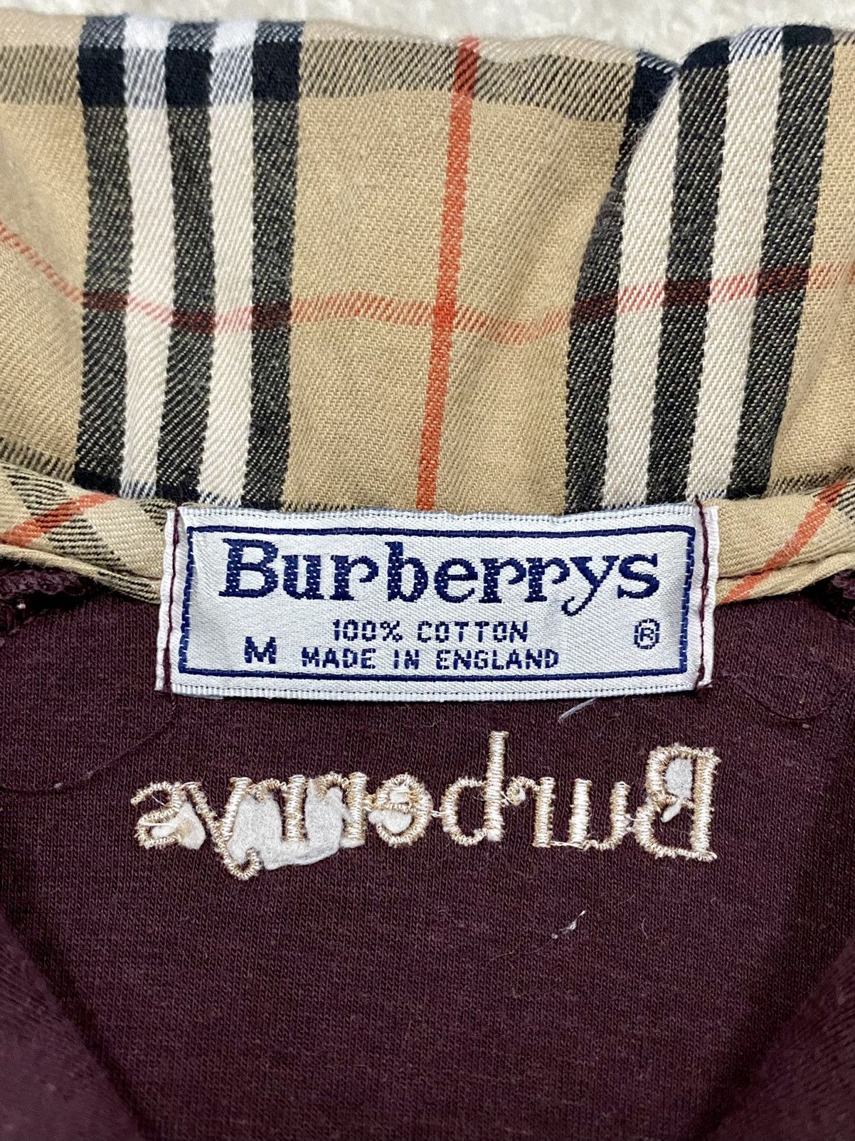 Burberry × Burberry Prorsum VTG BURBERRY’S NOVACHECK EMBROIDERY SPELLOUT FADED ENGLAND Size S / US 4 / IT 40 - 14 Thumbnail