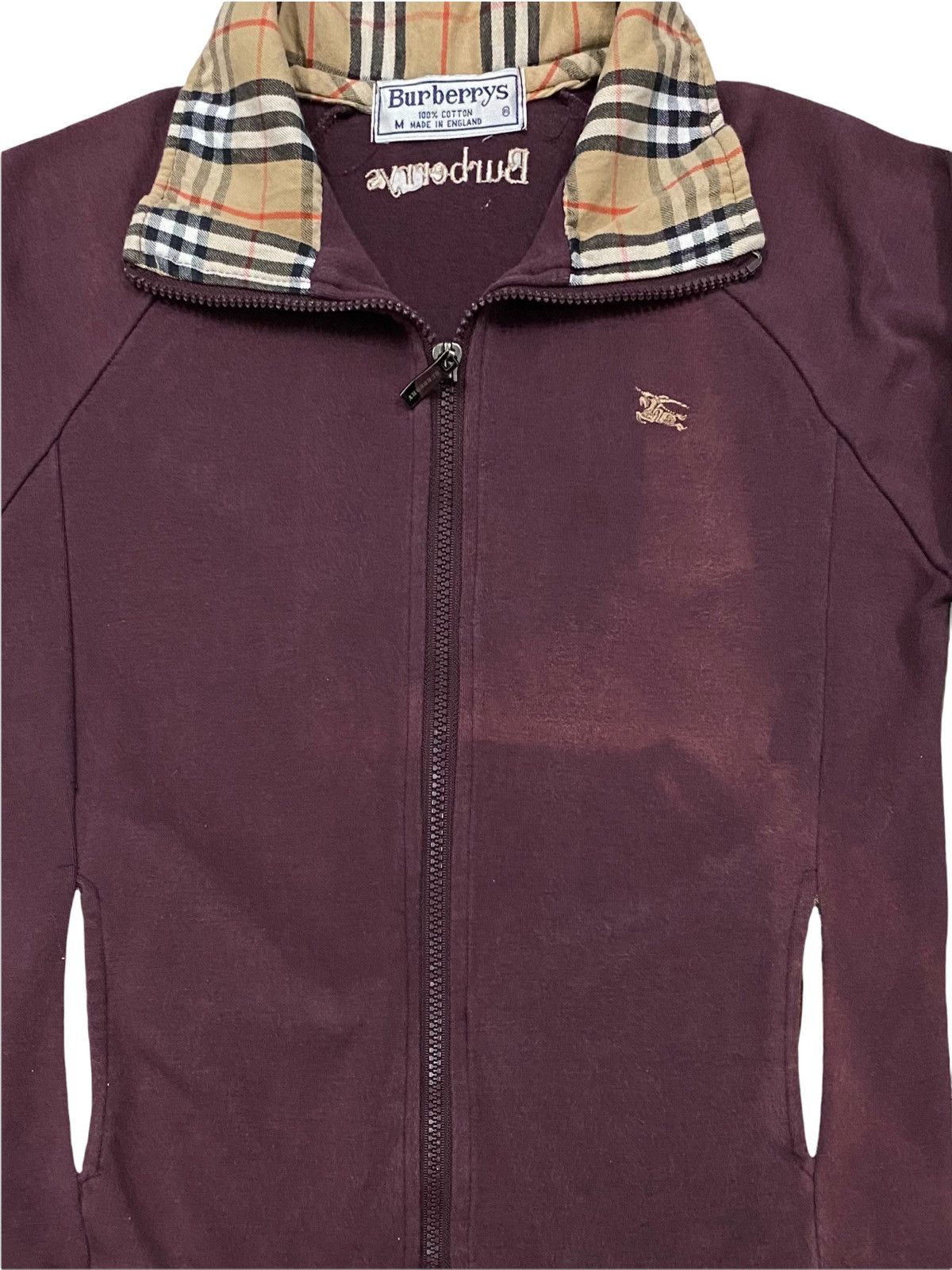 Burberry × Burberry Prorsum VTG BURBERRY’S NOVACHECK EMBROIDERY SPELLOUT FADED ENGLAND Size S / US 4 / IT 40 - 4 Thumbnail