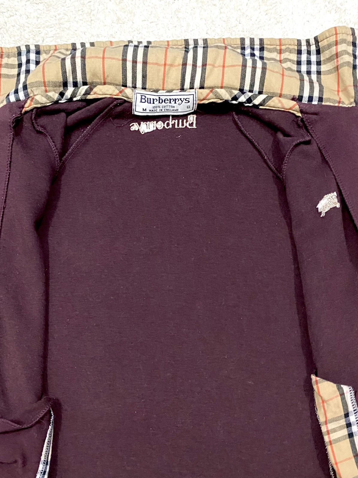 Burberry × Burberry Prorsum VTG BURBERRY’S NOVACHECK EMBROIDERY SPELLOUT FADED ENGLAND Size S / US 4 / IT 40 - 13 Thumbnail