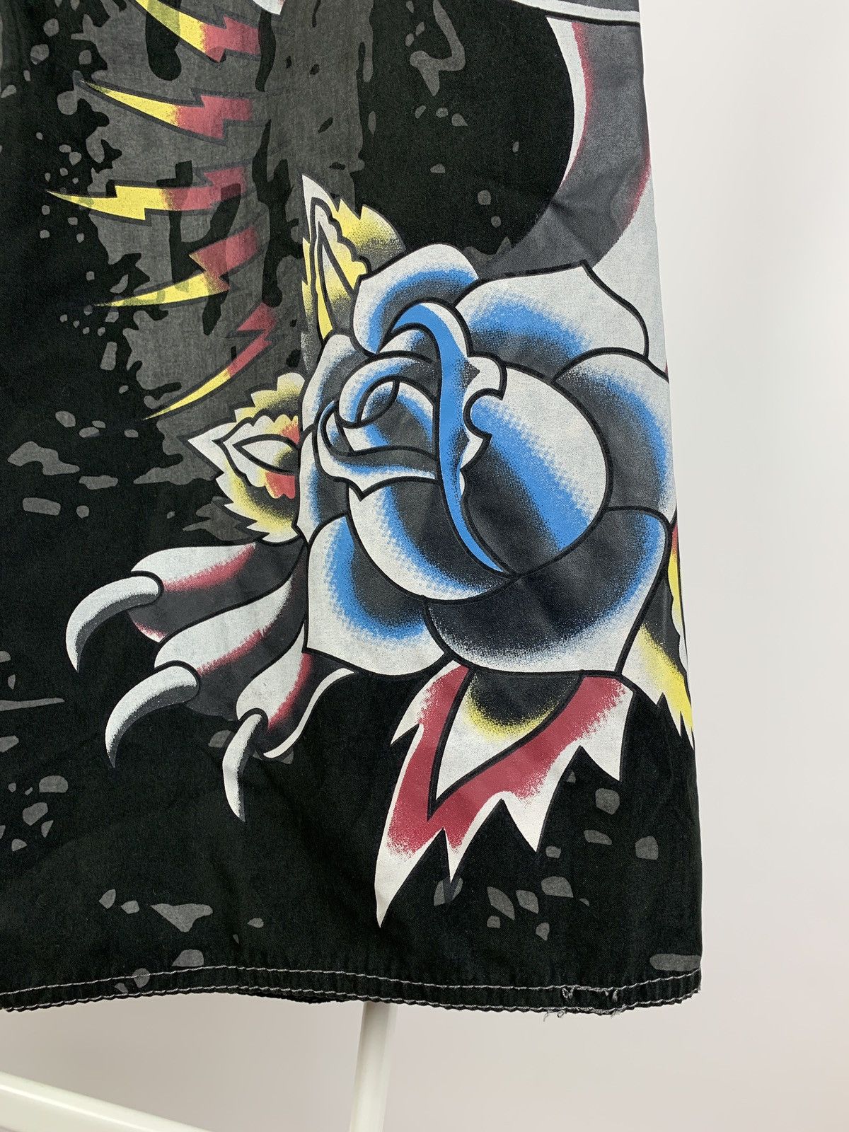 Christian Audigier Vintage Ed Hardy Black Pantera Rose Swimming Shorts Size US 36 / EU 52 - 10 Thumbnail