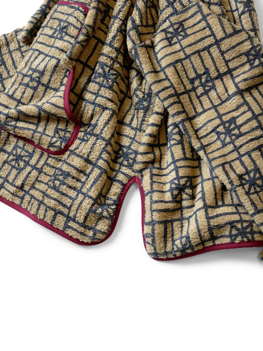 Kapital Kapital FOLK DOMINO Printed Fleece Baha Hoodie Size US L / EU 52-54 / 3 - 7 Thumbnail
