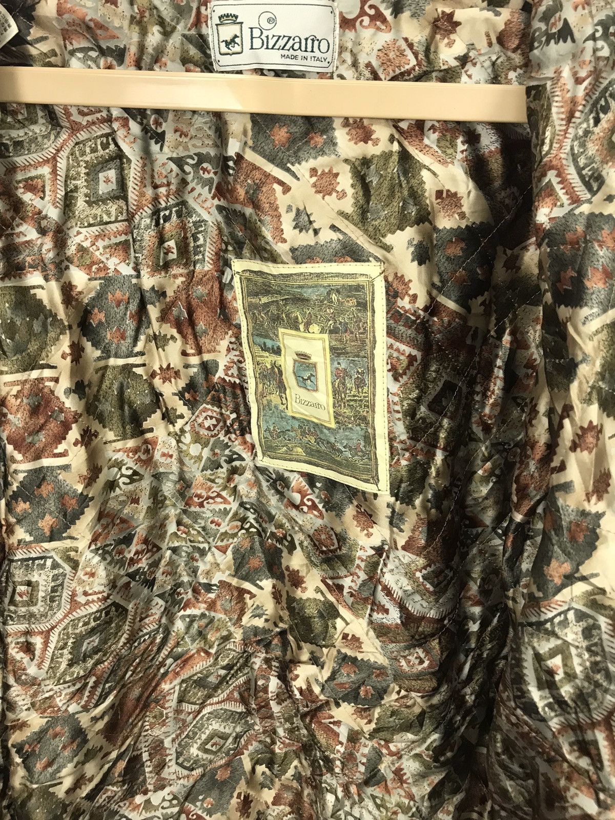 Vintage Vintage mohair printed button jacket by bizzarro Size US XL / EU 56 / 4 - 6 Thumbnail