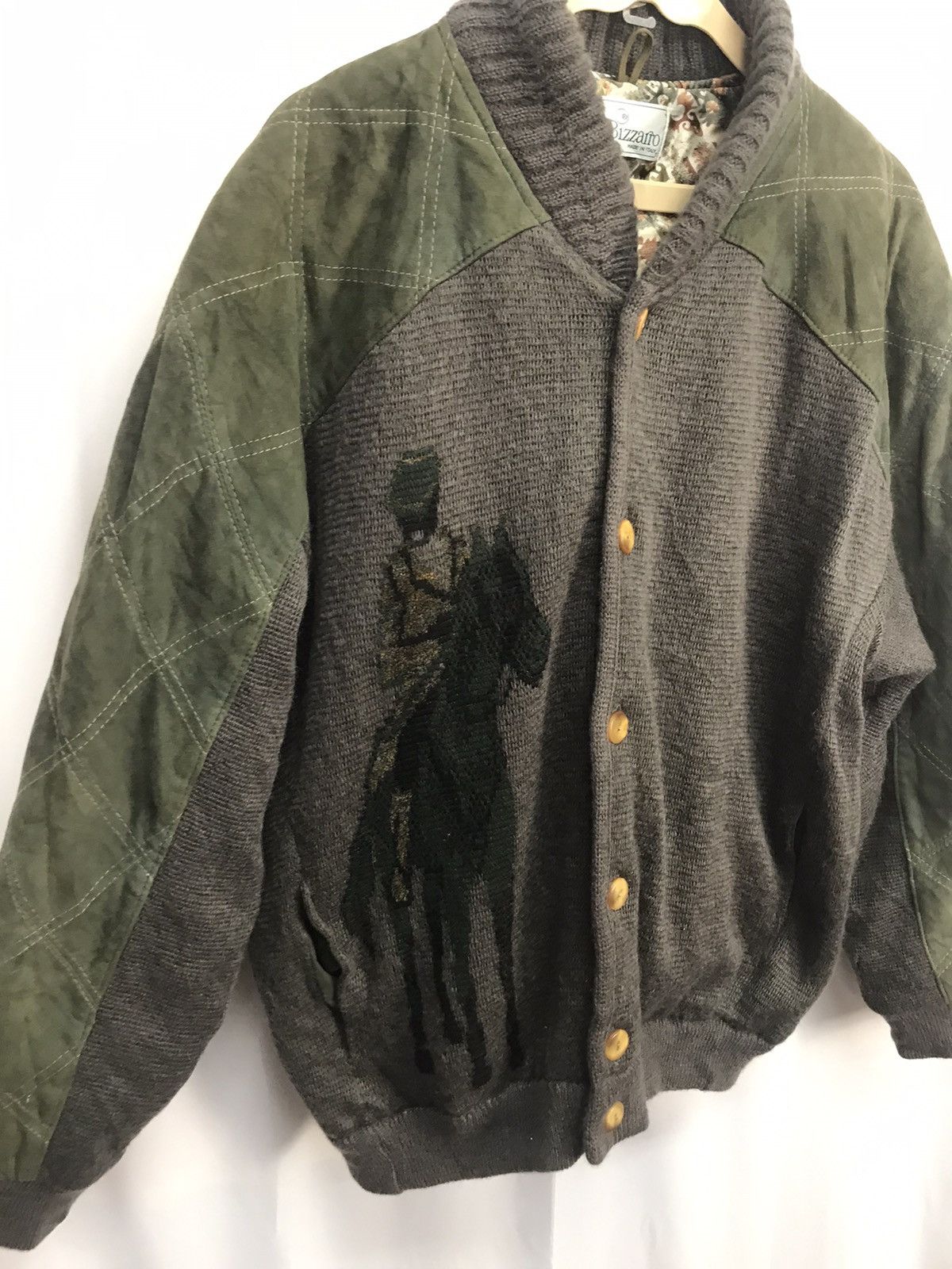 Vintage Vintage mohair printed button jacket by bizzarro Size US XL / EU 56 / 4 - 9 Thumbnail