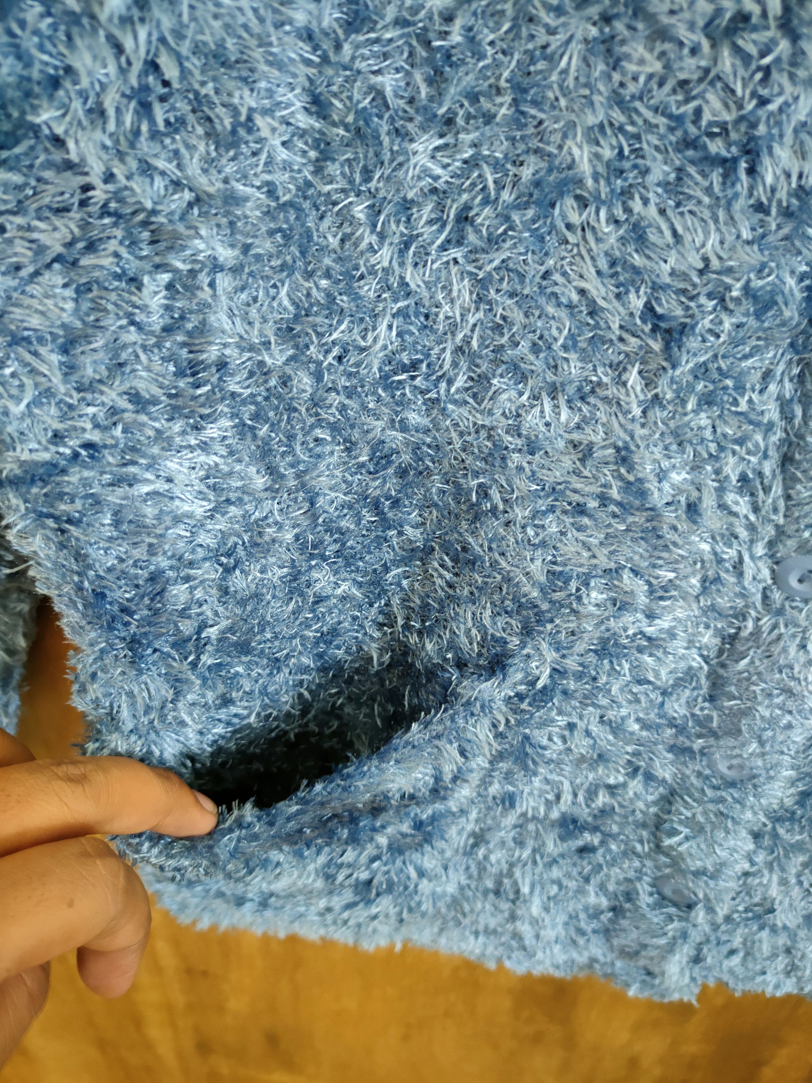 Homespun Knitwear Rienda cardigan soft fur shag shaggy mohair knitwear #46-913 Size M / US 6-8 / IT 42-44 - 7 Thumbnail