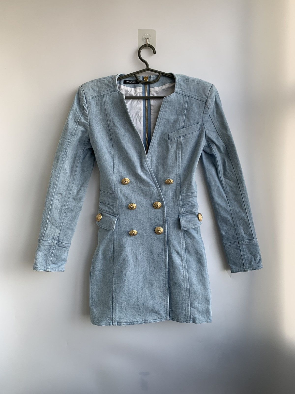 denim dress women long Chouyatou Women's Spaghetti Strap Smocked Back Denim Dress Button Down –  CHOUYATOU main image 0