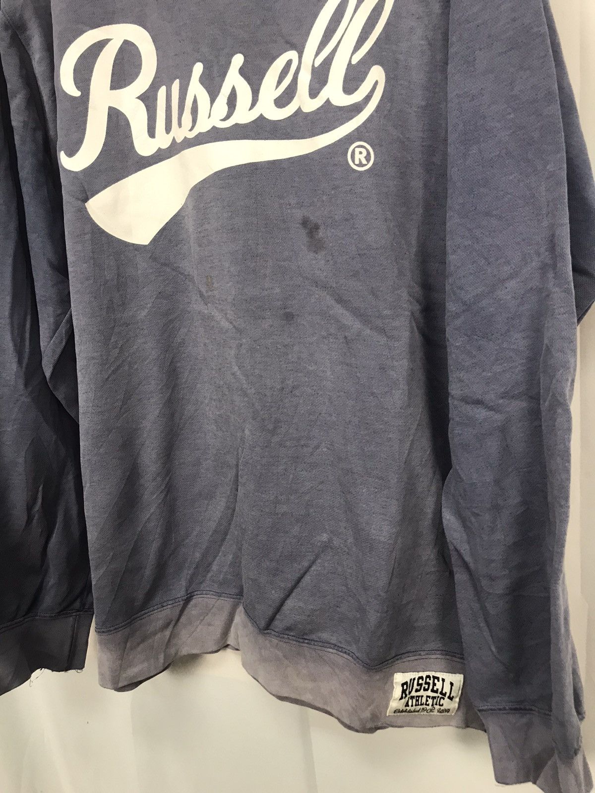 Russell Athletic Vintage Russell athletic distressed sweatshirt Size US L / EU 52-54 / 3 - 6 Thumbnail