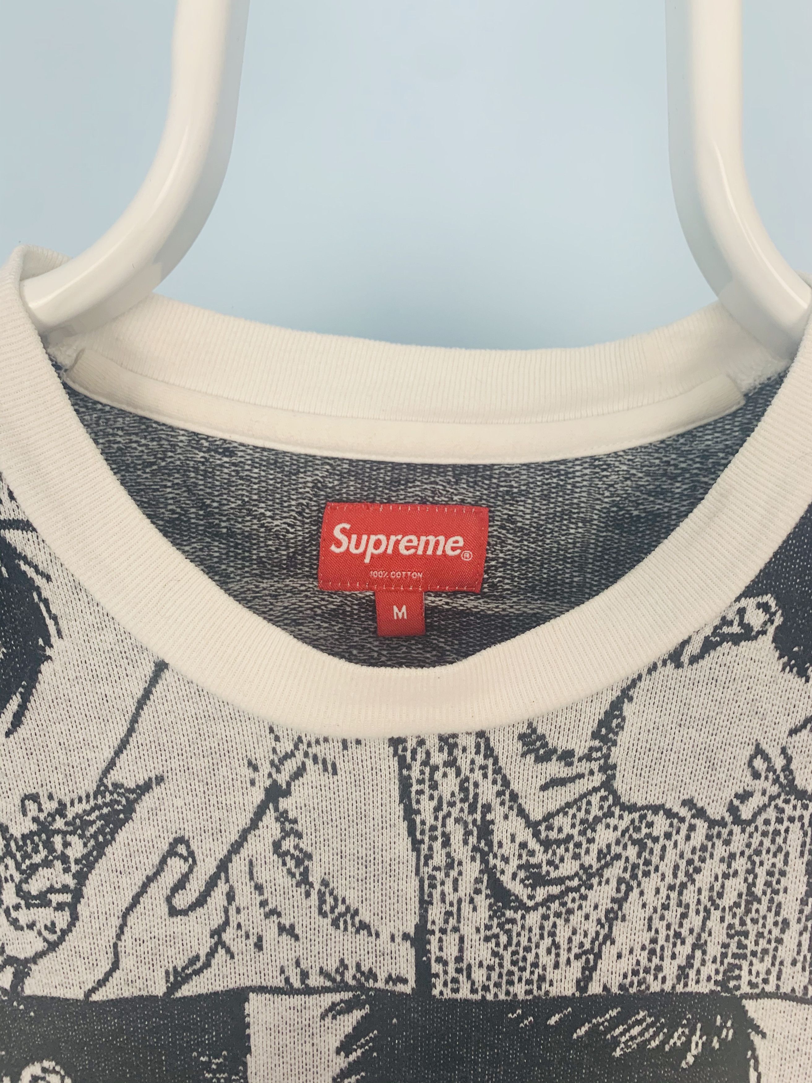 Supreme 2017 Akira Syringe Jacquard L/S Shirt Top White Medium Size US M / EU 48-50 / 2 - 3 Thumbnail