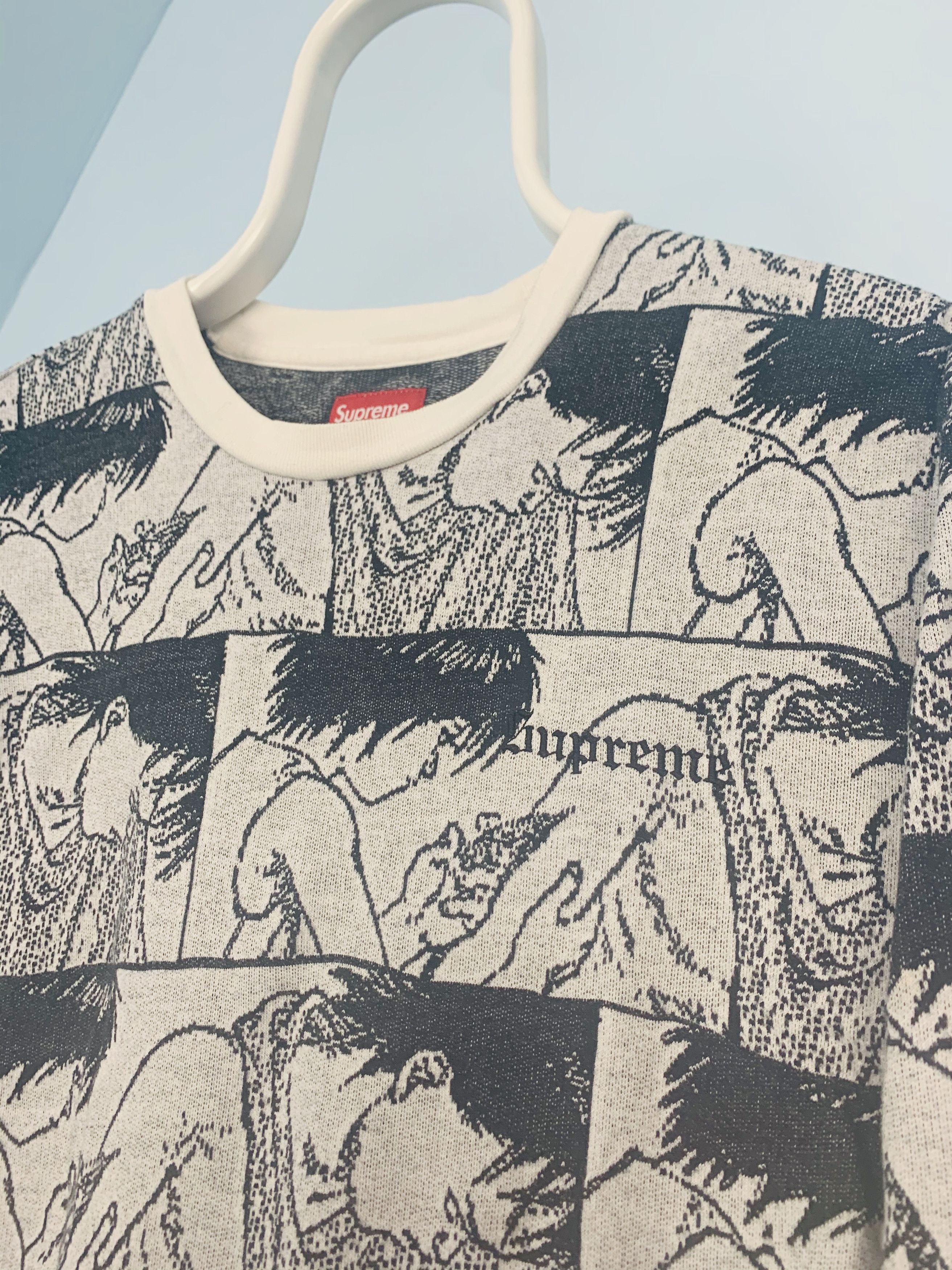 Supreme 2017 Akira Syringe Jacquard L/S Shirt Top White Medium Size US M / EU 48-50 / 2 - 2 Thumbnail