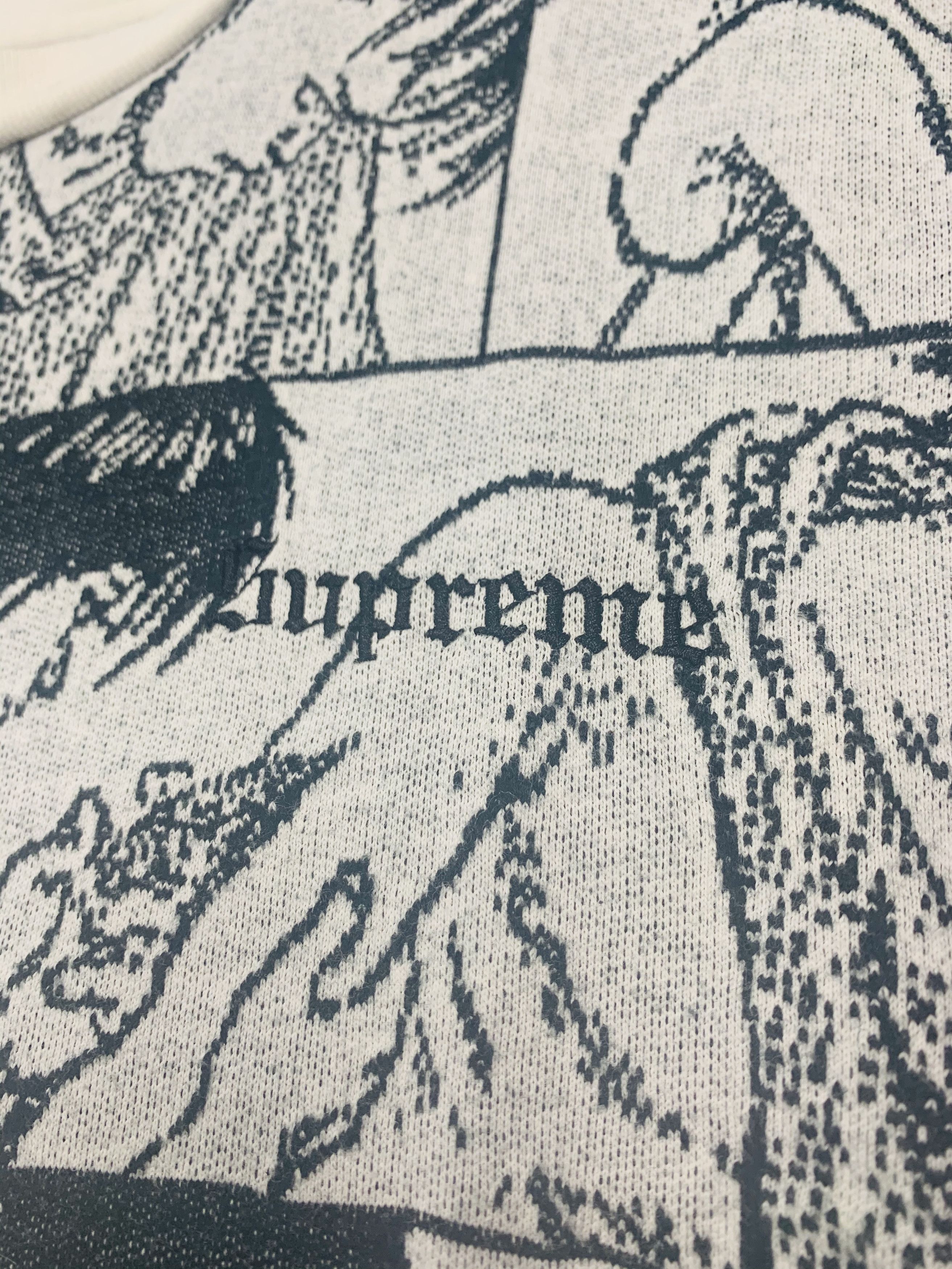 Supreme 2017 Akira Syringe Jacquard L/S Shirt Top White Medium Size US M / EU 48-50 / 2 - 4 Thumbnail