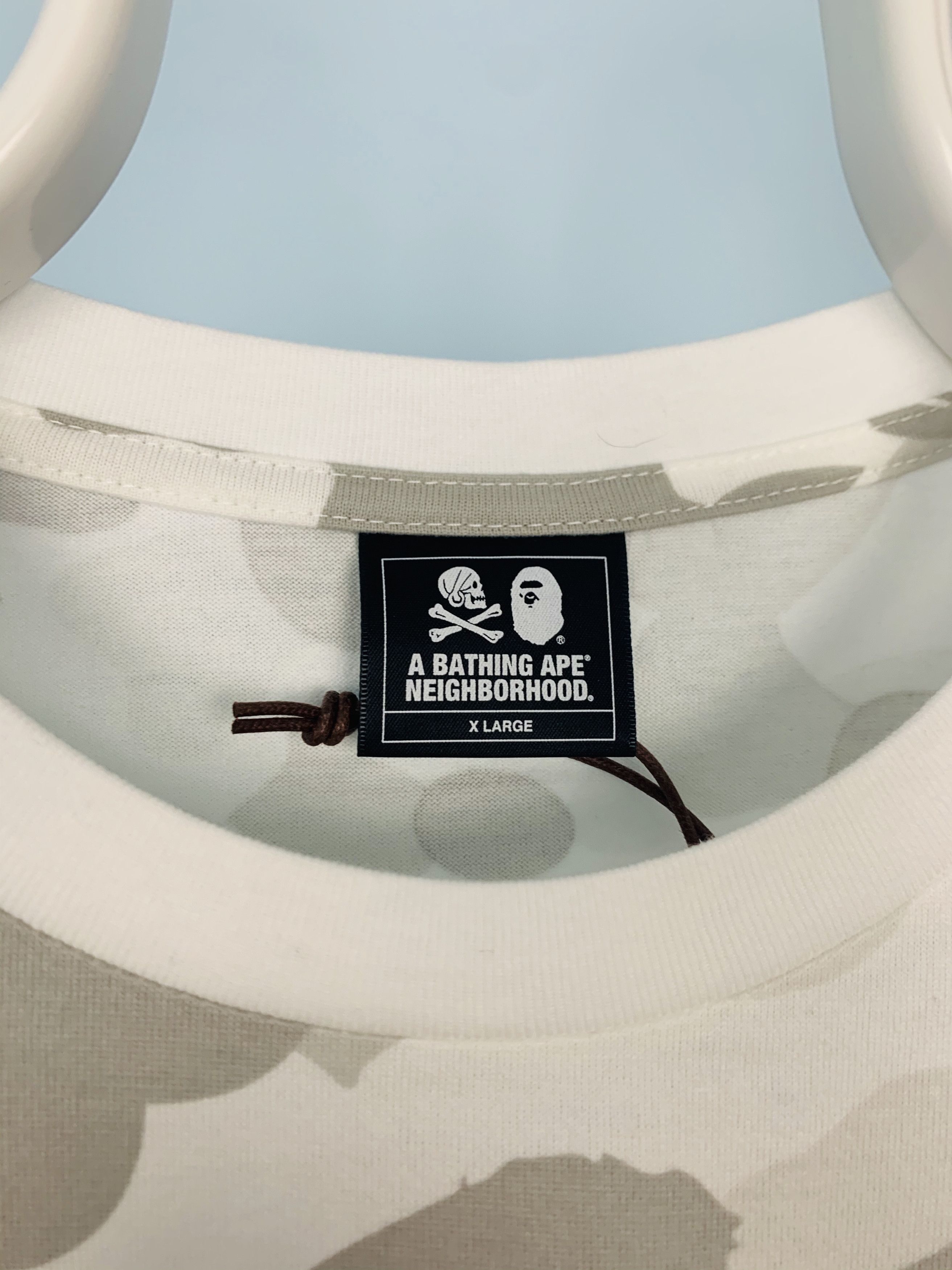 Bape × Neighborhood Bape Neighborhood White Skull Camo Longsleeve Shirt Xlarge Size US XL / EU 56 / 4 - 3 Thumbnail