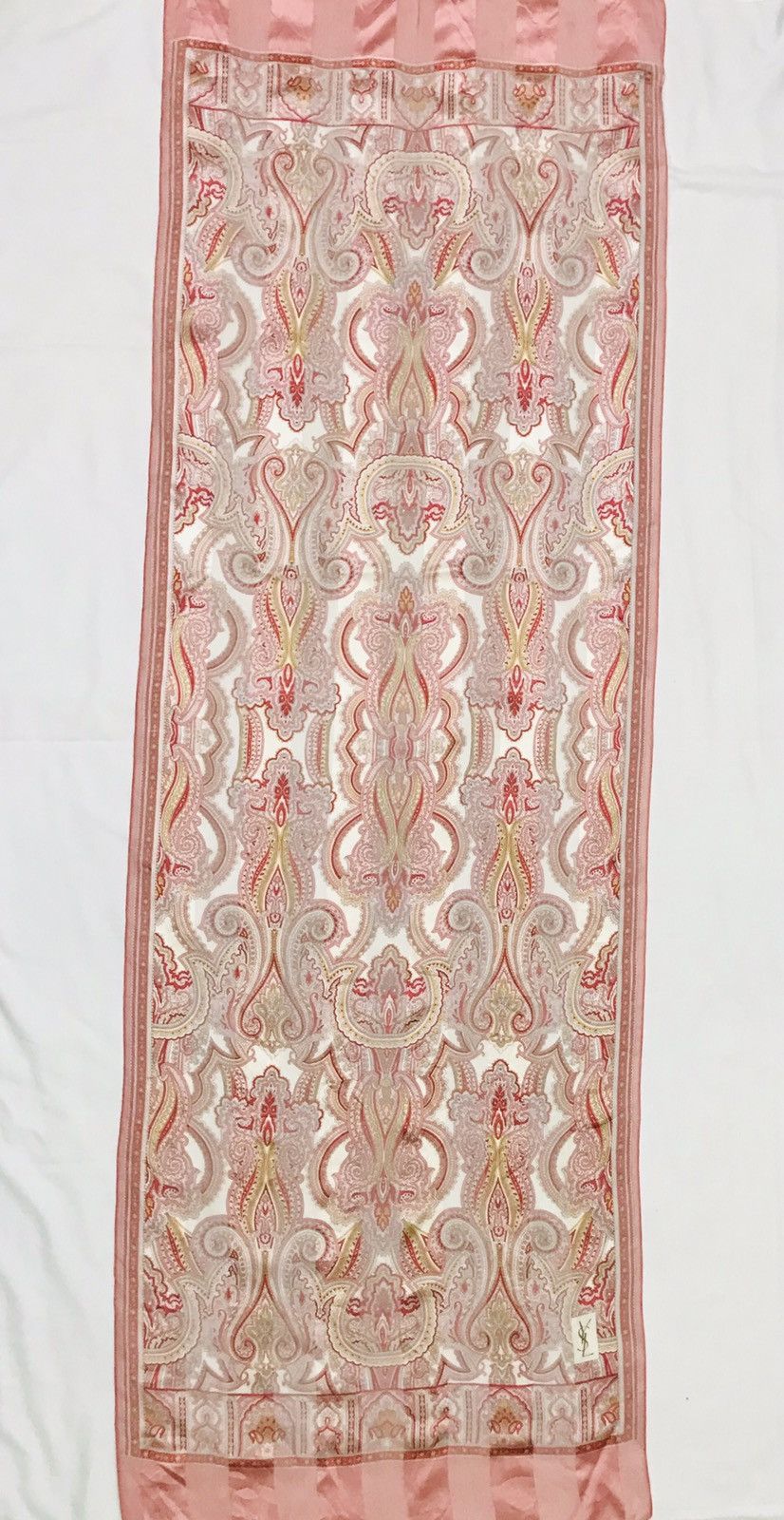 Other × Vintage × Yves Saint Laurent YVES SAINT LAURENT LONG SILK SCARF / WRAP / NECKERCHIEF Size ONE SIZE - 2 Thumbnail