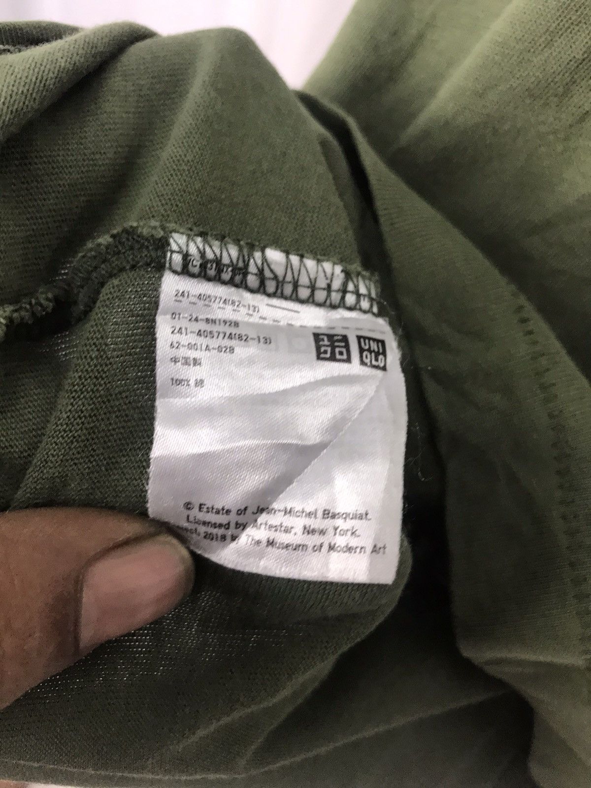 Jean Michel basquiat x uniqlo tee