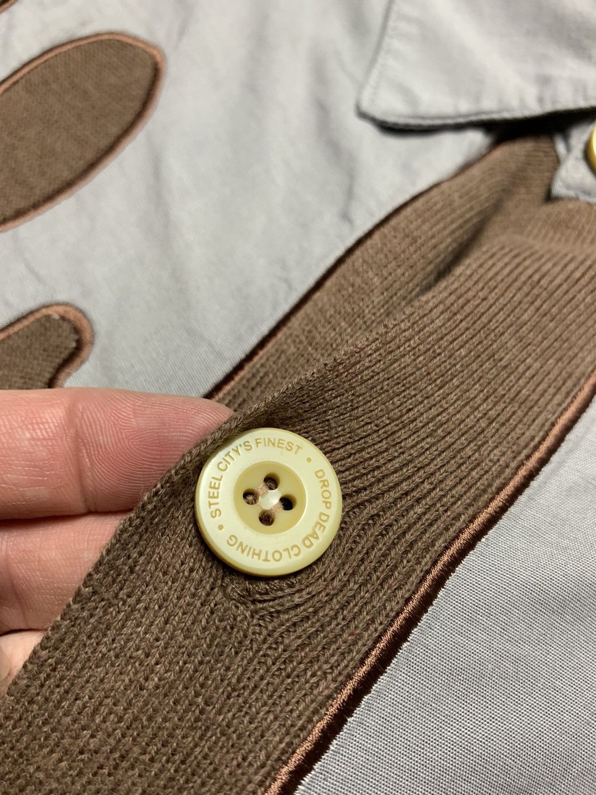 Drop Dead × Drop Dead Clothing Drop Dead Cardigan sweater over shirt rare brown Size US L / EU 52-54 / 3 - 3 Thumbnail