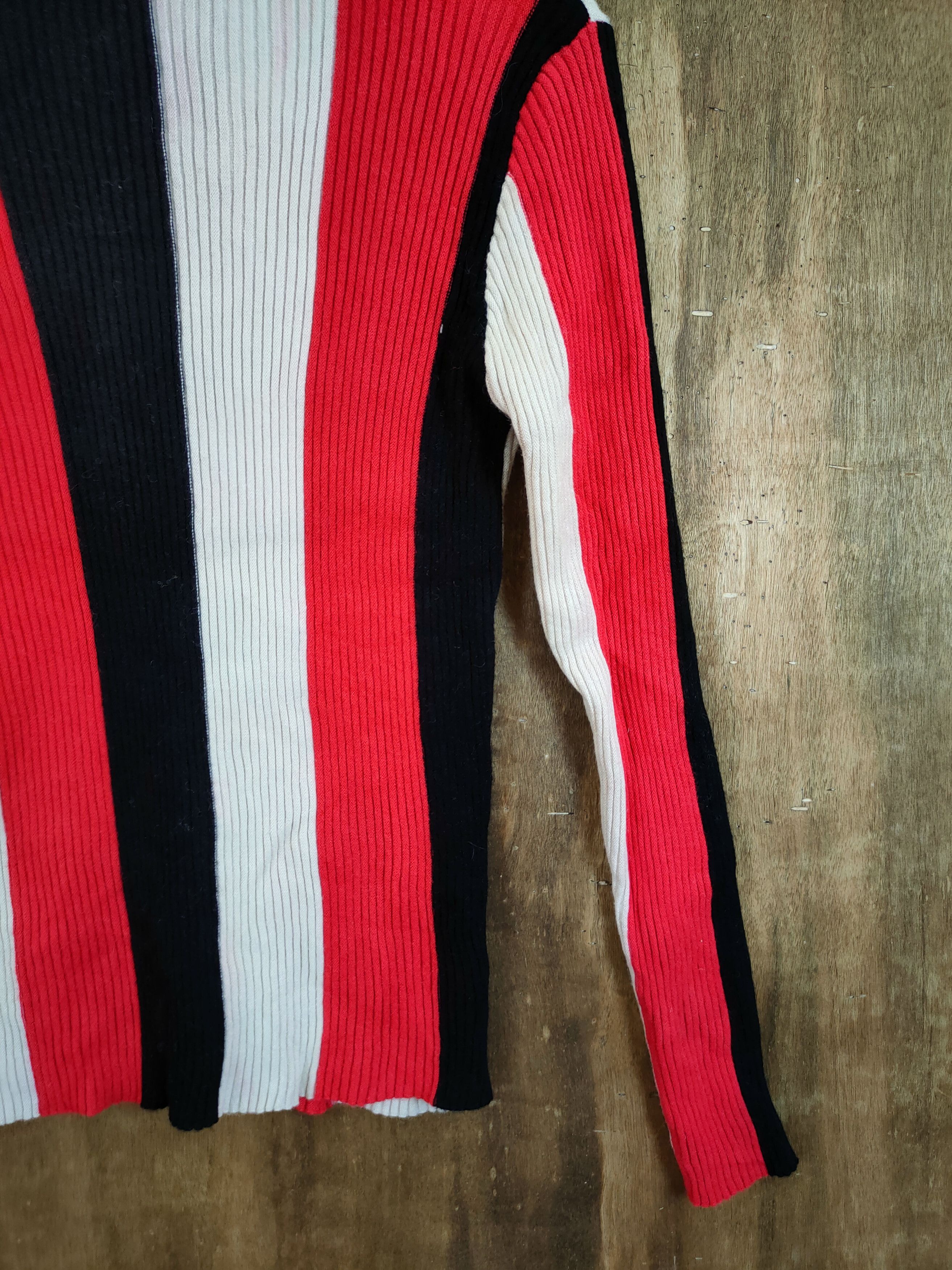Homespun Knitwear Babby Mall Japan Stripe homespun knitwear turtleneck#46-613 Size M / US 6-8 / IT 42-44 - 3 Thumbnail