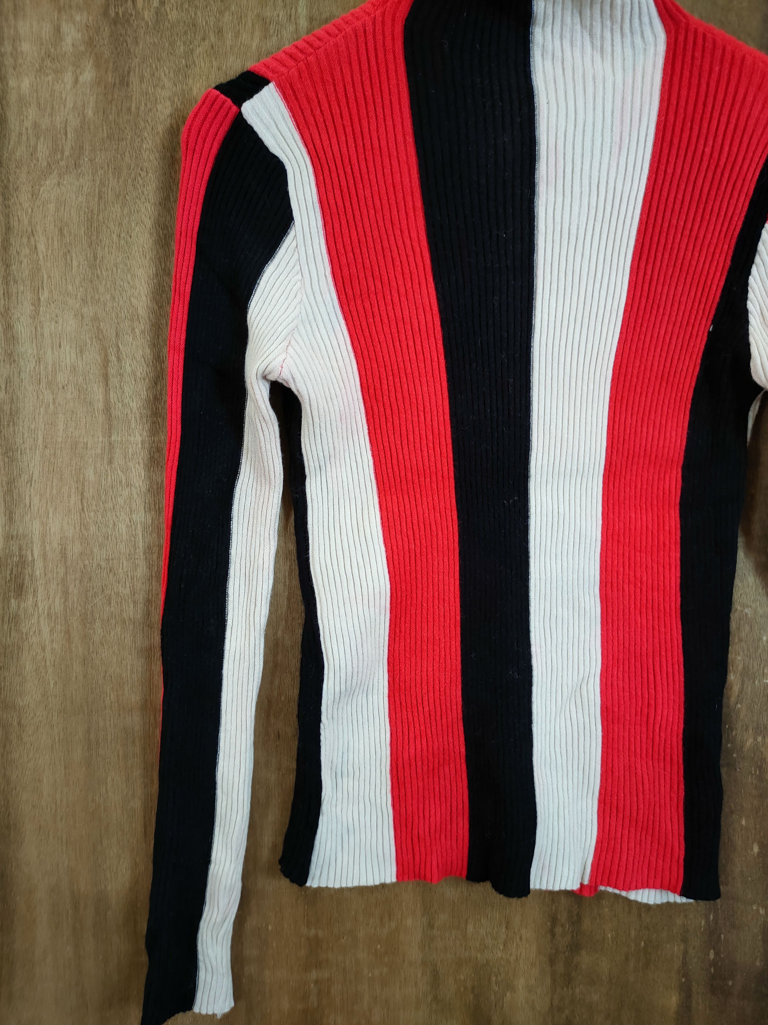 Homespun Knitwear Babby Mall Japan Stripe homespun knitwear turtleneck#46-613 Size M / US 6-8 / IT 42-44 - 2 Thumbnail