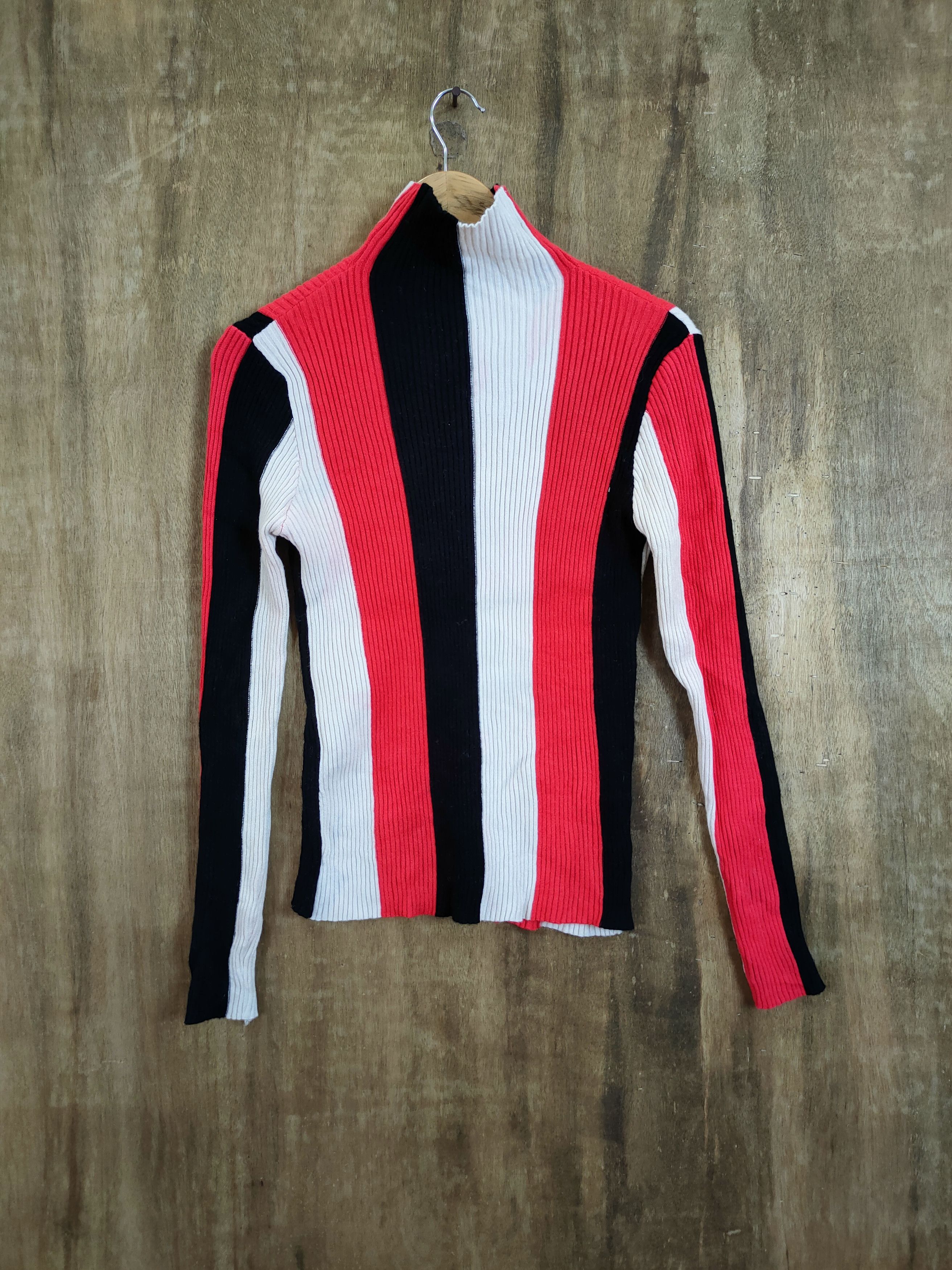 Homespun Knitwear Babby Mall Japan Stripe homespun knitwear turtleneck#46-613 Size M / US 6-8 / IT 42-44 - 1 Thumbnail